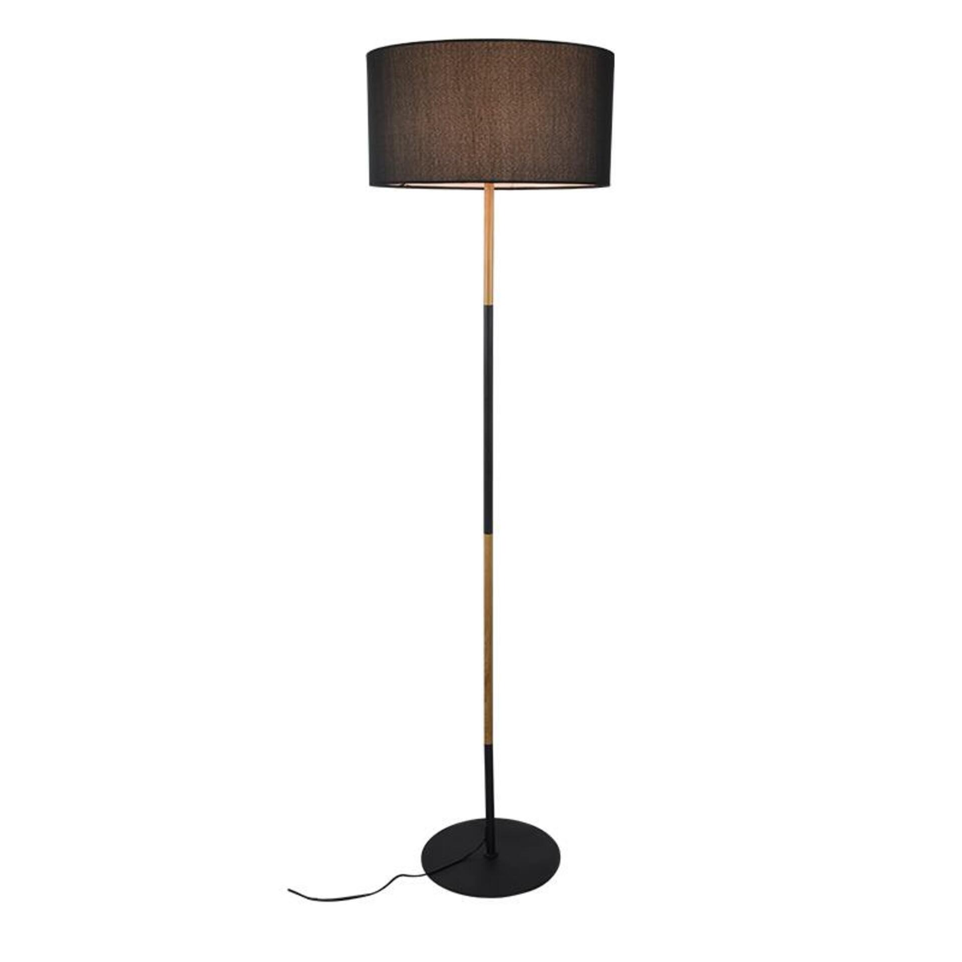 Levně ACA Lighting Textile stojanové svítidlo OD6508FBK