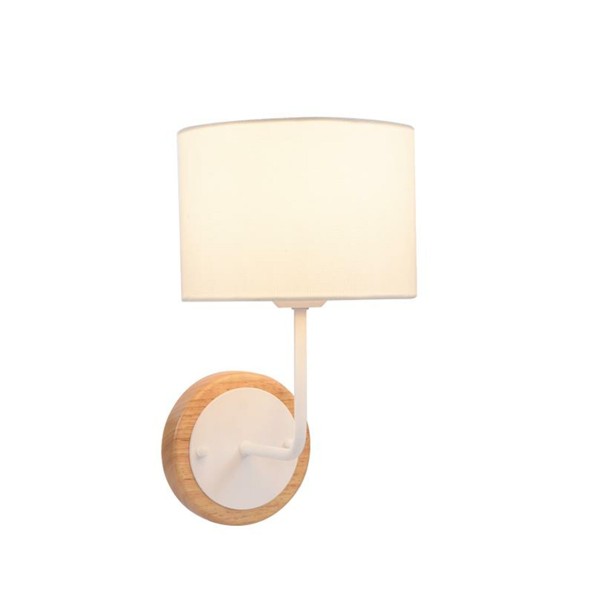 Levně ACA Lighting Textile nástěnné svítidlo OD6508WWH