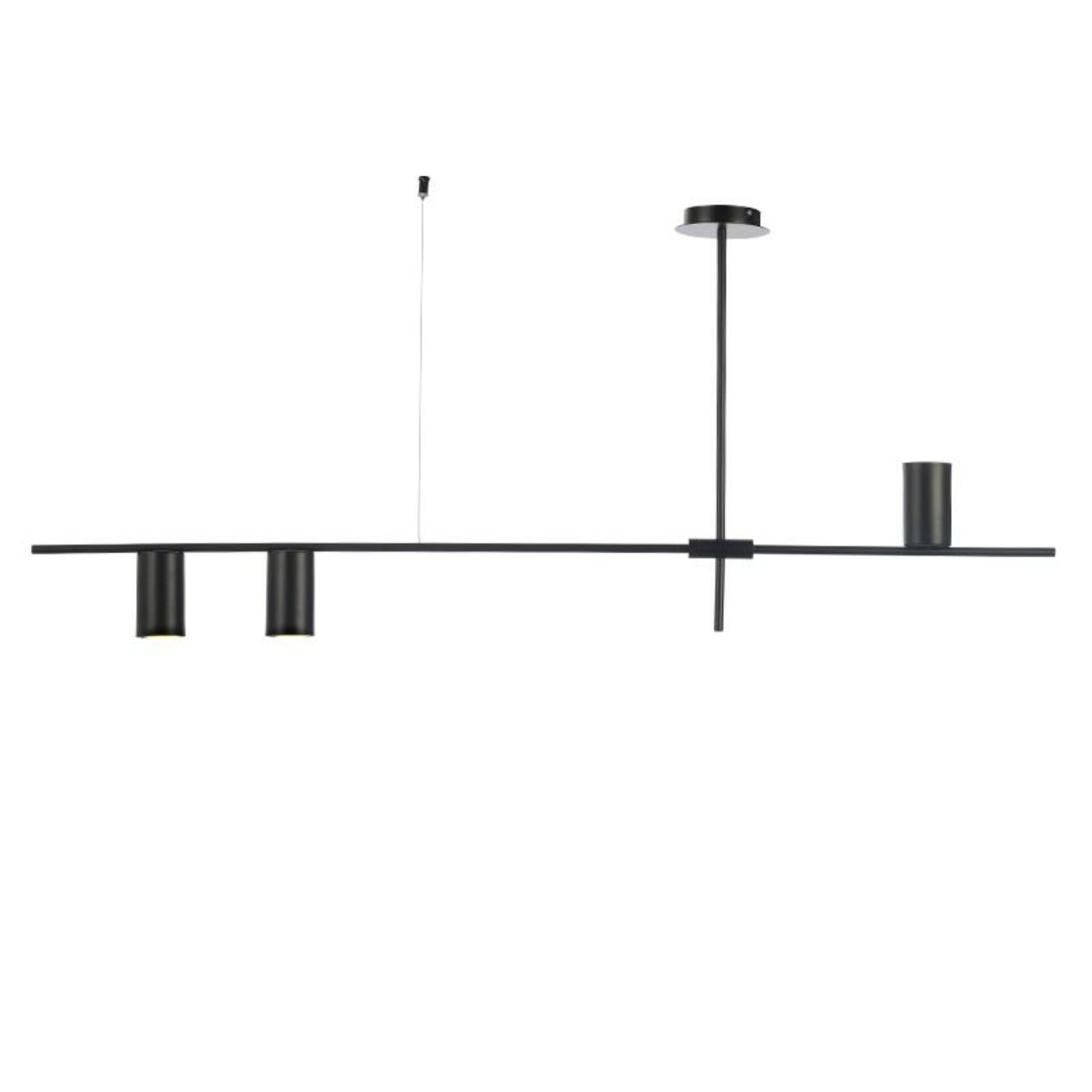 Levně ACA Lighting stropní svítidlo 3XGU10 černá kov 130X12XH53CM ARISTO OD843C130B