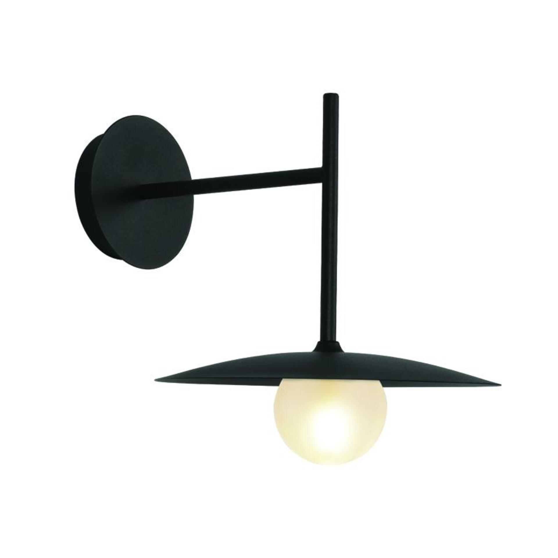 Levně ACA Lighting nástěnné svítidlo 1xG9 AFINAR černá + matné sklo 25X28X32CM OD94451WB