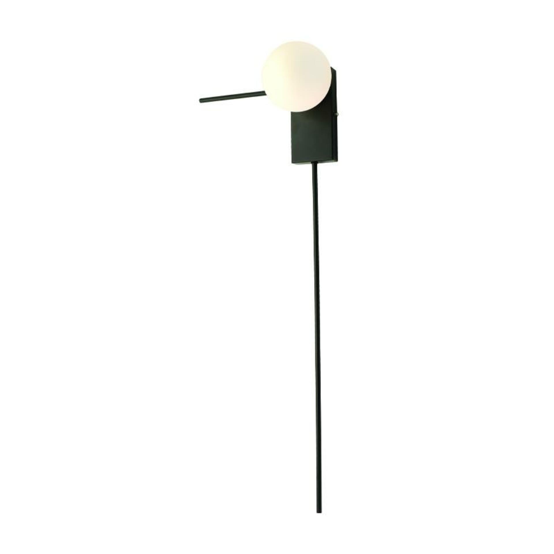 Levně ACA Lighting nástěnné svítidlo 1xG9 CYCLOPS černá + bílá 30X17X85CM OD94581WLB