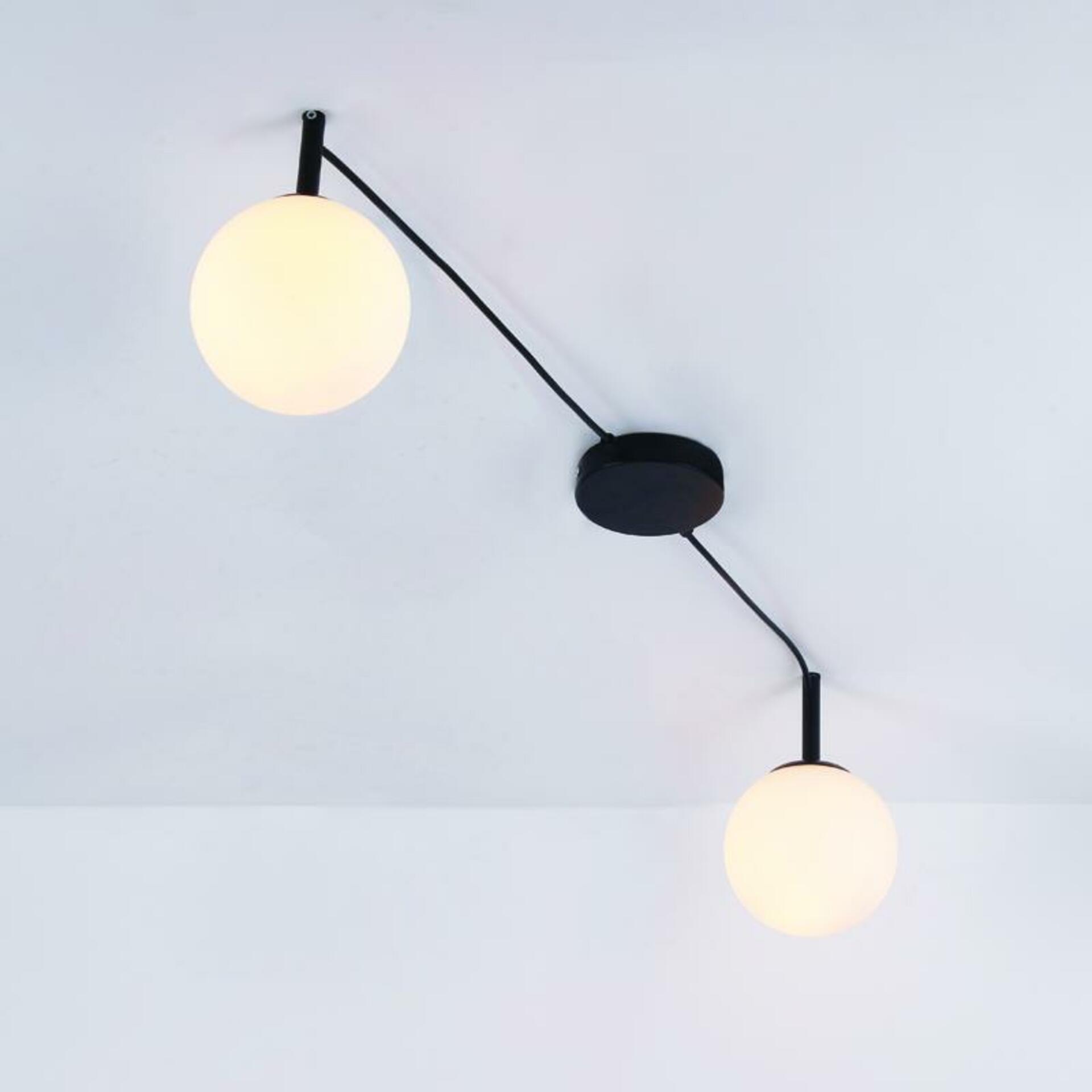 ACA Lighting stropní svítidlo 2XE14 TIRAMOLLA černá + bílá 72X42X32CM OD94612CB