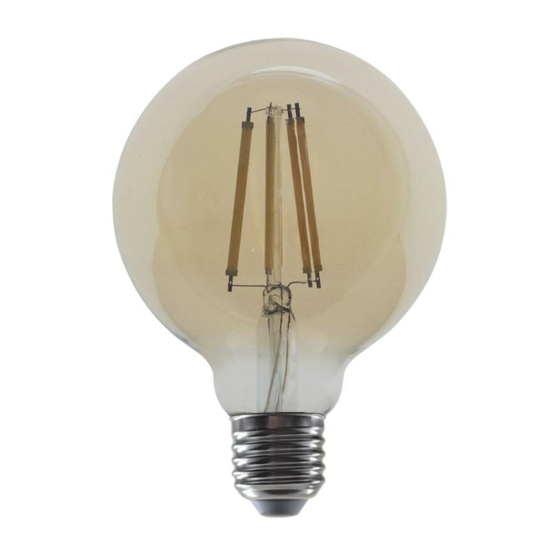 ACA Lighting LED FILAMENT E27 STEP-DIM G95 jantar 10W 2700K 230V 1260lm RA80 PALA9510WWAMSD