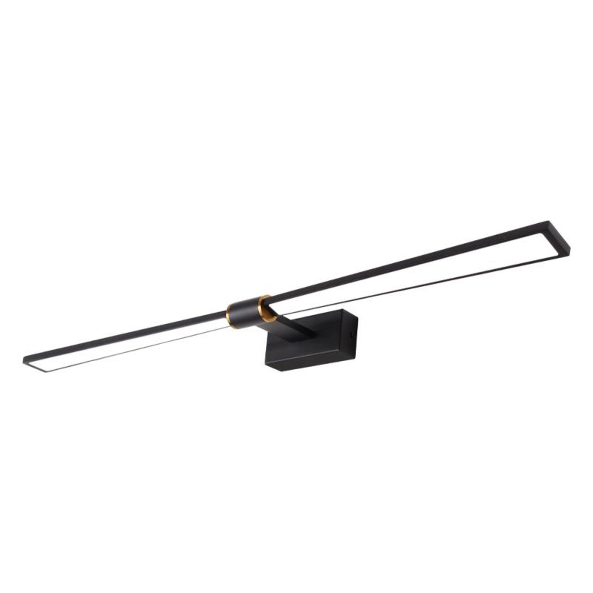 Levně ACA Lighting nástěnné svítidlo PAPIGION LED 18W 1170lm 3000K černá hliník 810mm PN1403LEDW81BK