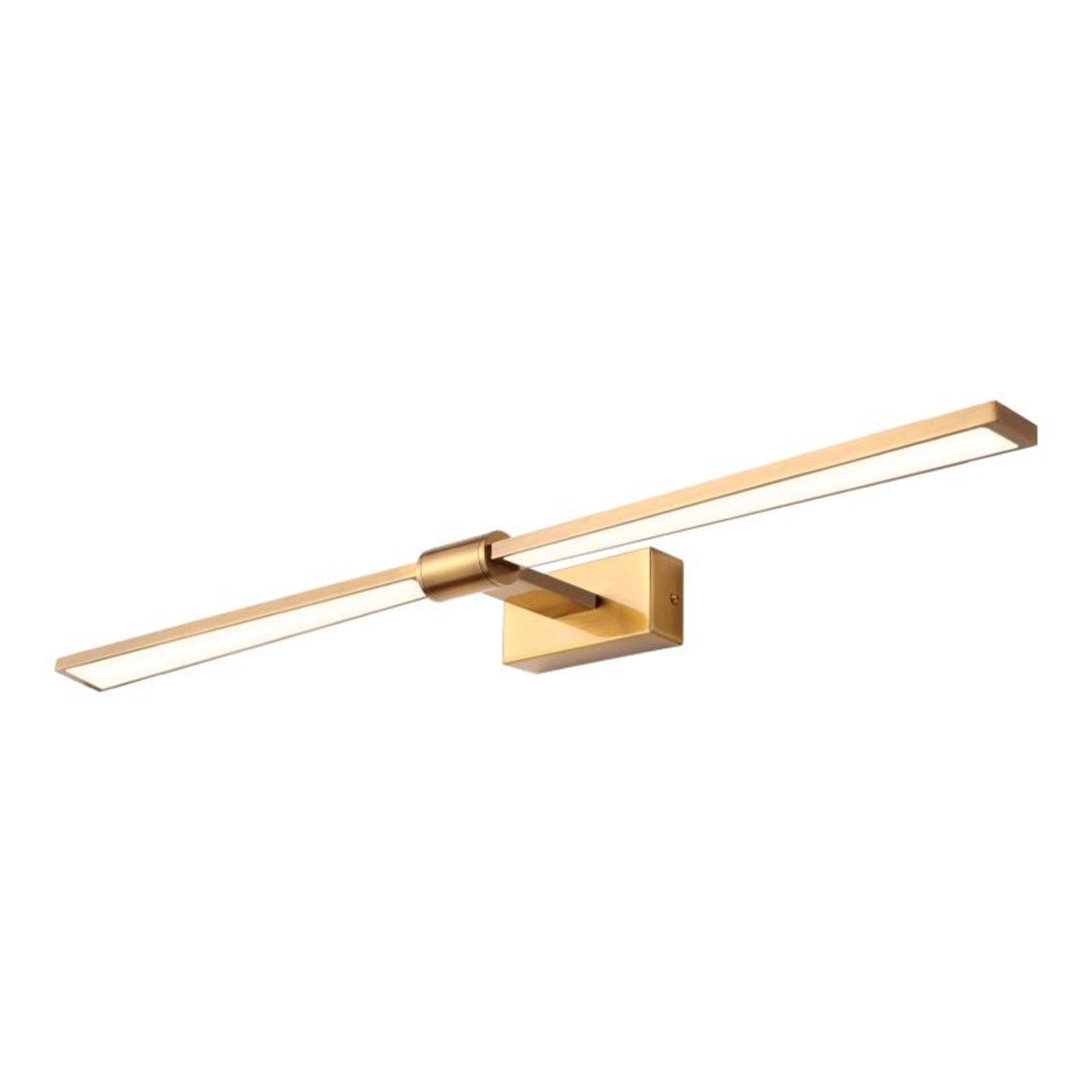 Levně ACA Lighting nástěnné svítidlo PAPIGION LED 18W 1170lm 3000K mosaz hliník 810mm PN1403LEDW81BR