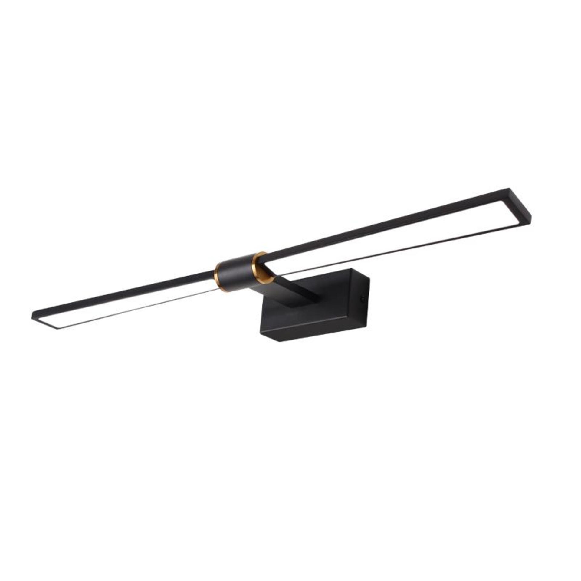 Levně ACA Lighting nástěnné svítidlo PAPIGION LED 12W 780lm 4000K černá hliník 610mm PN1404LEDW61BK