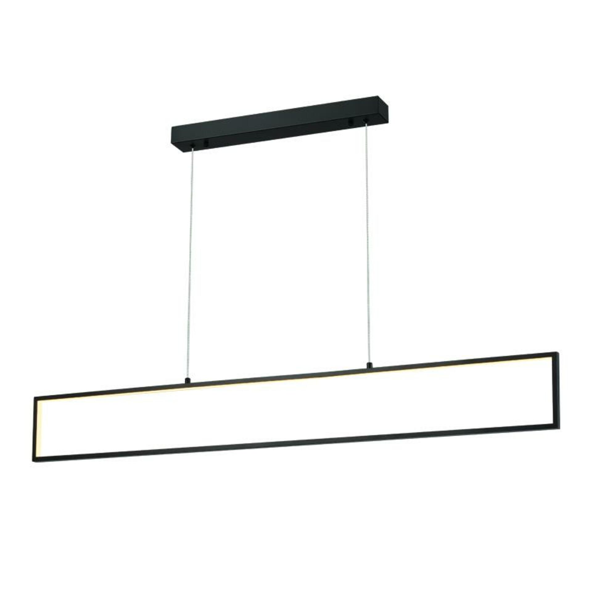 ACA Lighting závěsné svítidlo LED 32W 3000K 2600lm AELIA černá kov IP20 120X6XH150CM PN30LEDPBK