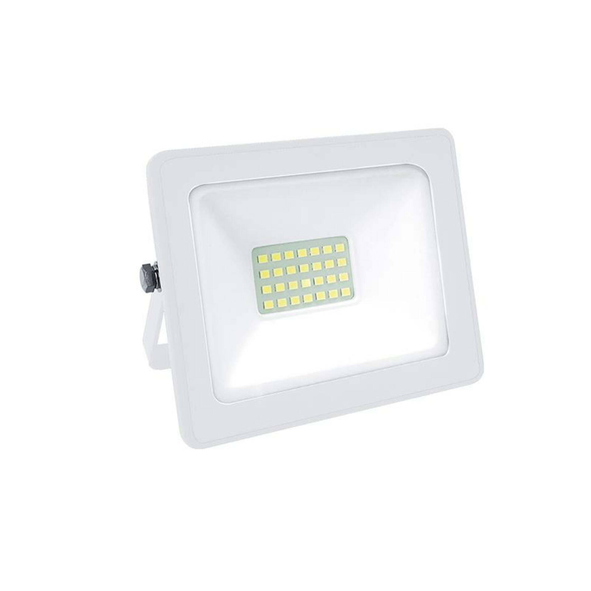 ACA Lighting bílá LED SMD reflektor IP66 20W 3000K 1600Lm 230V Ra80 Q2030W