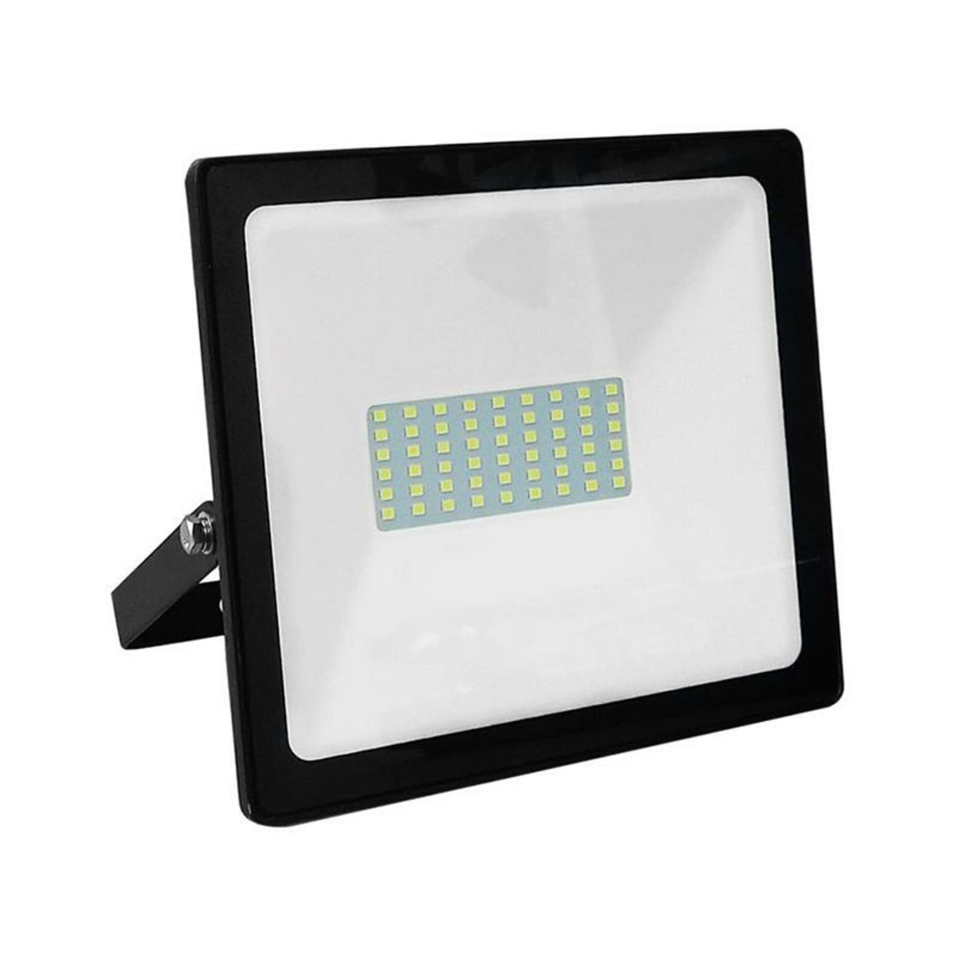 Levně ACA Lighting černá LED SMD reflektor IP66 50W 6000K 4500Lm 230V Ra80 Q5060