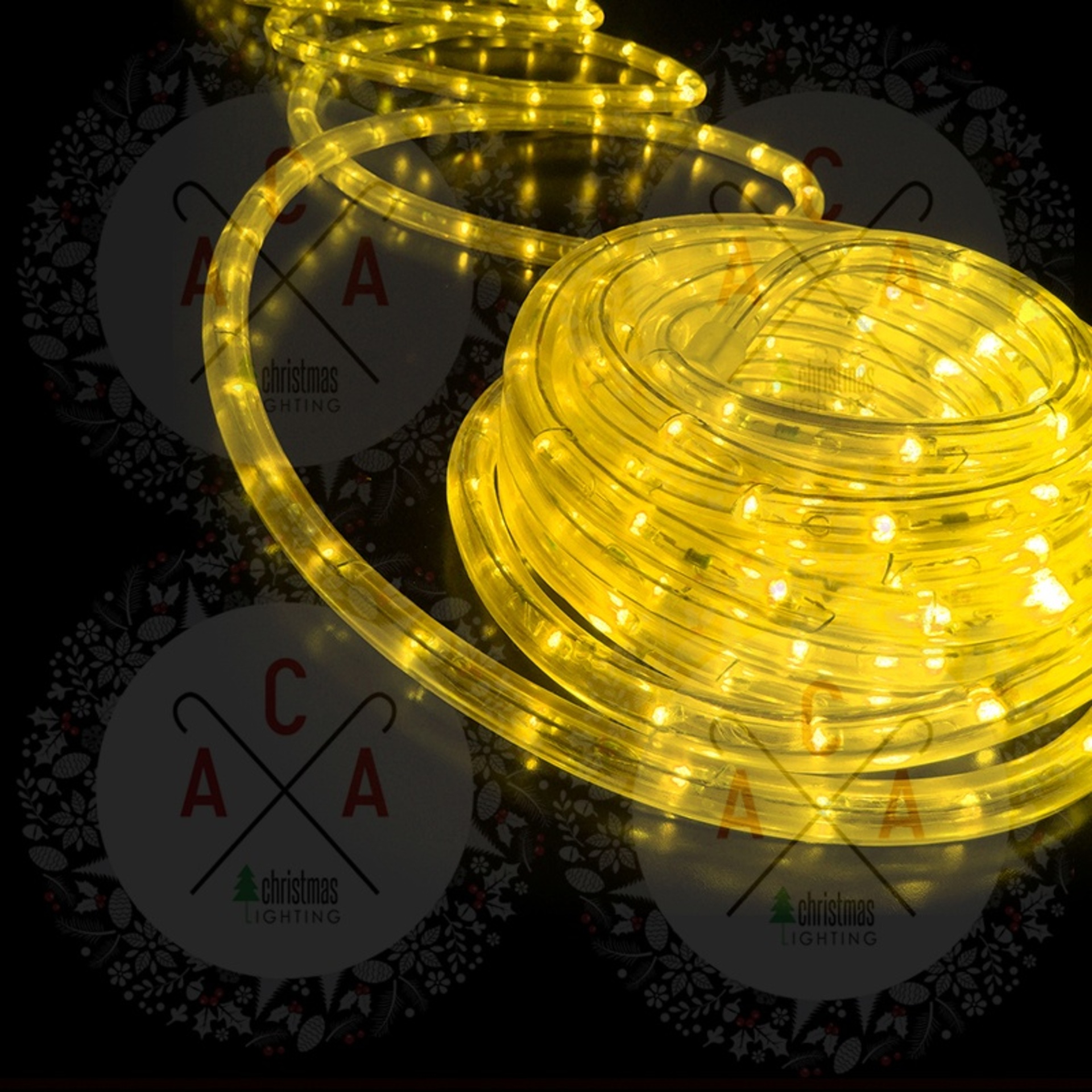 Levně ACA Lighting Vánoční LED hadice žlutá 100m IP20 R100M2WYC