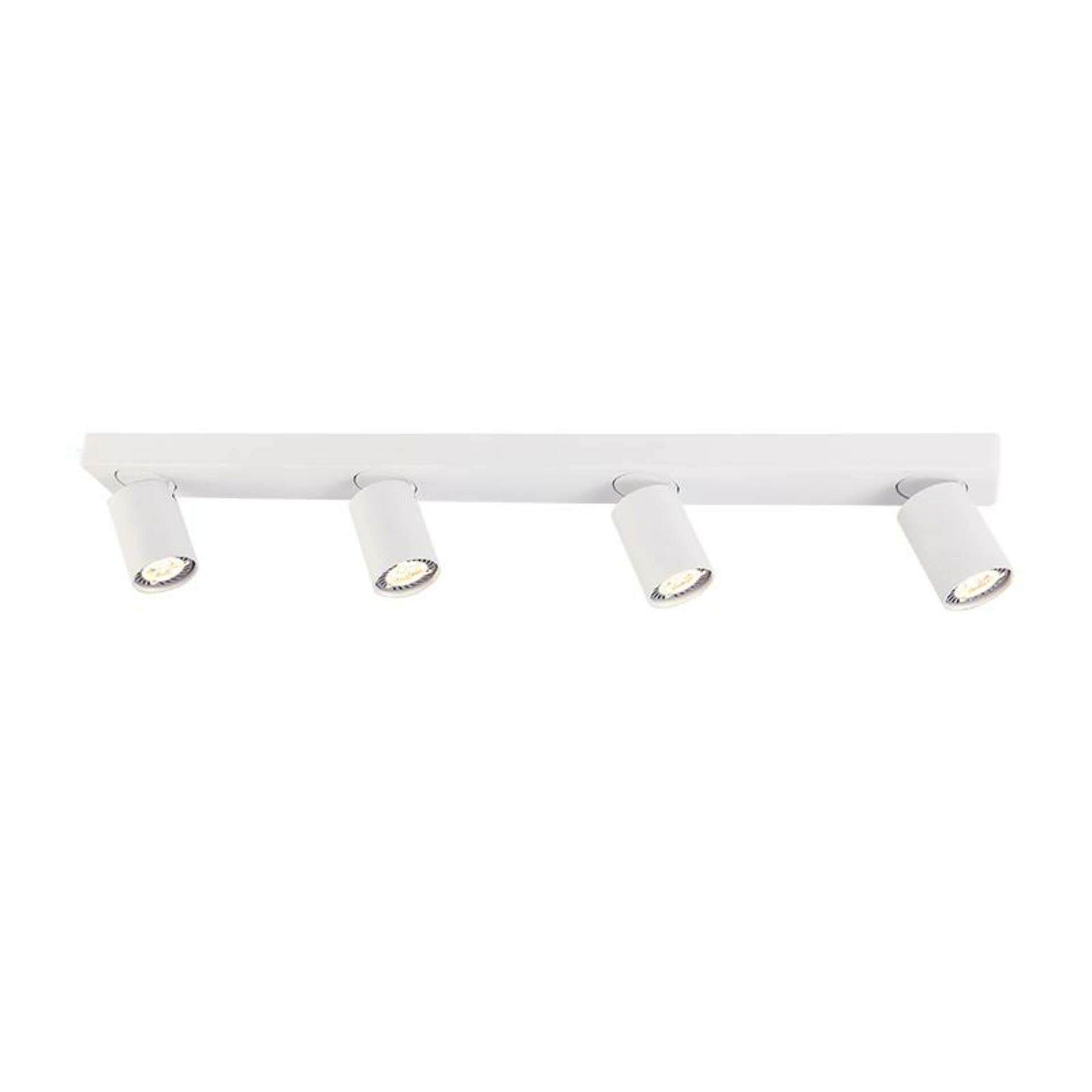 Levně ACA Lighting bodové svítidlo nástěnné 4XGU10 bílá hliník 76X7X11CM ELITIS RA304S76WH