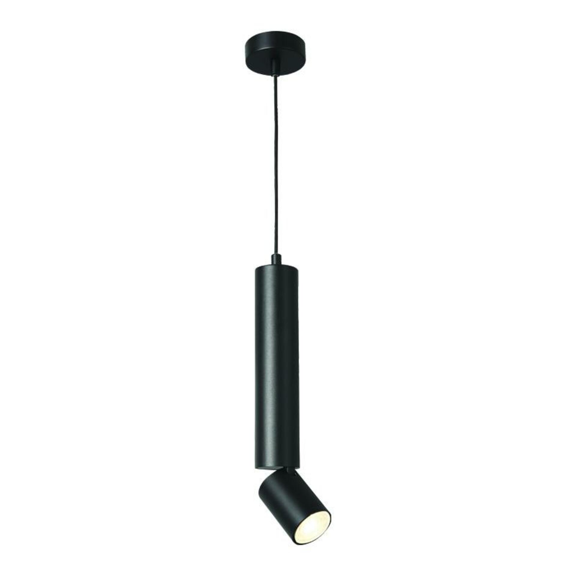 ACA Lighting závěsné svítidlo 1XGU10 BABEL černá kov IP20 D5,6XD8XH140CM RA3551PBK