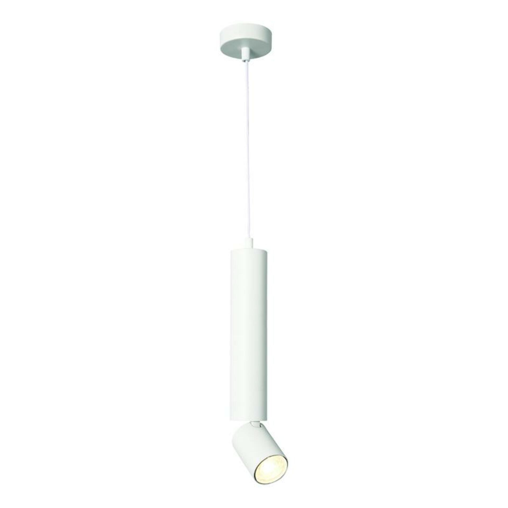 ACA Lighting závěsné svítidlo 1XGU10 BABEL bílá kov IP20 D5,6XD8XH140CM RA3551PWH