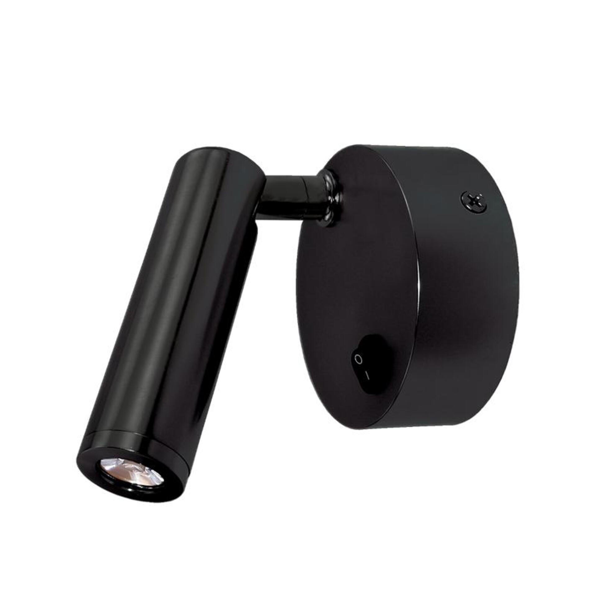 Levně ACA Lighting LED nástěnné svítidlo INYOKA2 3W matná černá nastavitelné 50st 210lm 4000K 230V SF151AMB