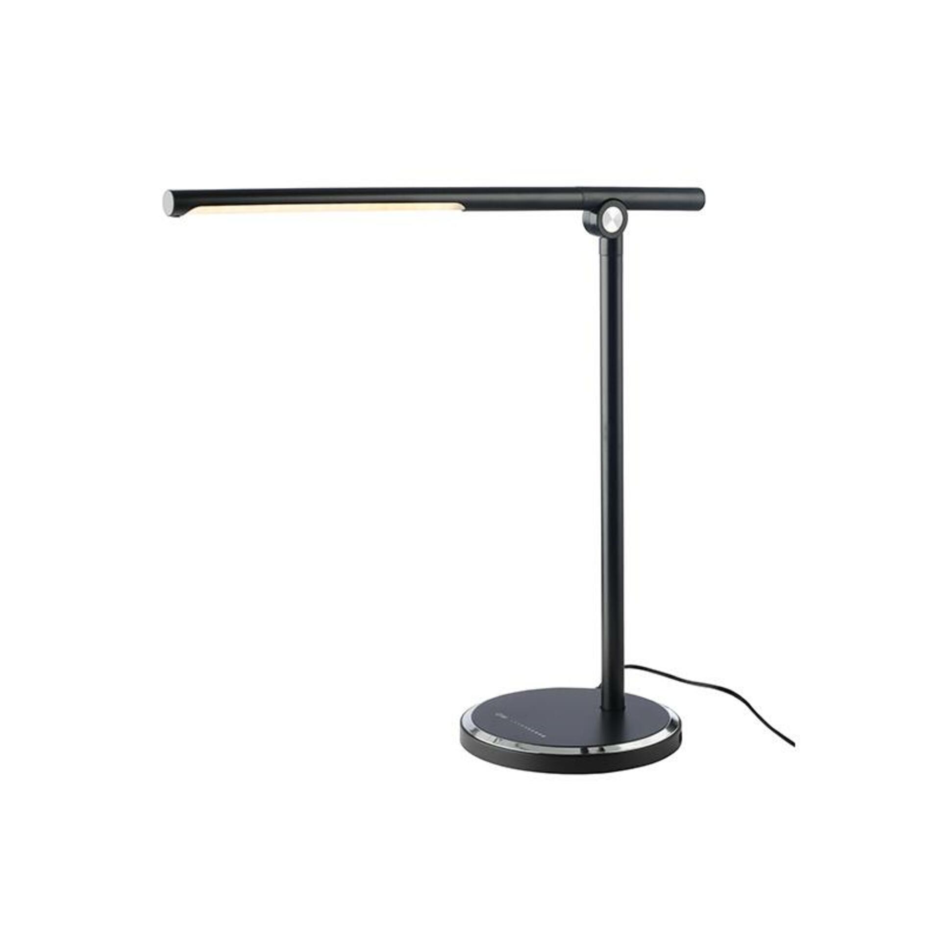 Levně ACA Lighting stolní lampa LED 7W černá CCT 300LM stmívatelná + dotykový spínač + USB nabíjení DEGAS SF1816LEDB