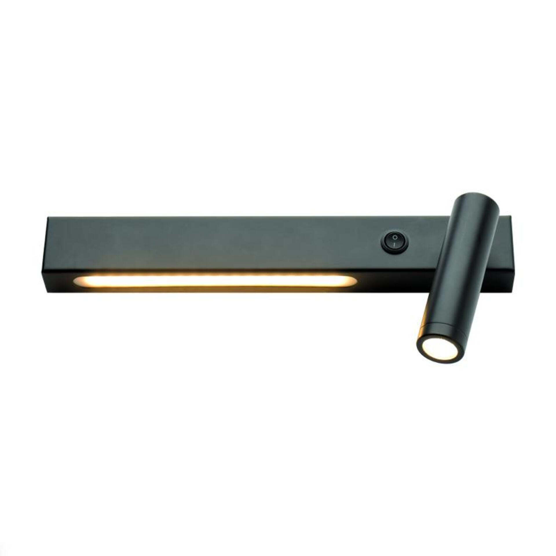 Levně ACA Lighting nástěnné svítidlo LED 13W 3200K 980lm černé kov 280x40 mm pravé SF2110LEDBKR