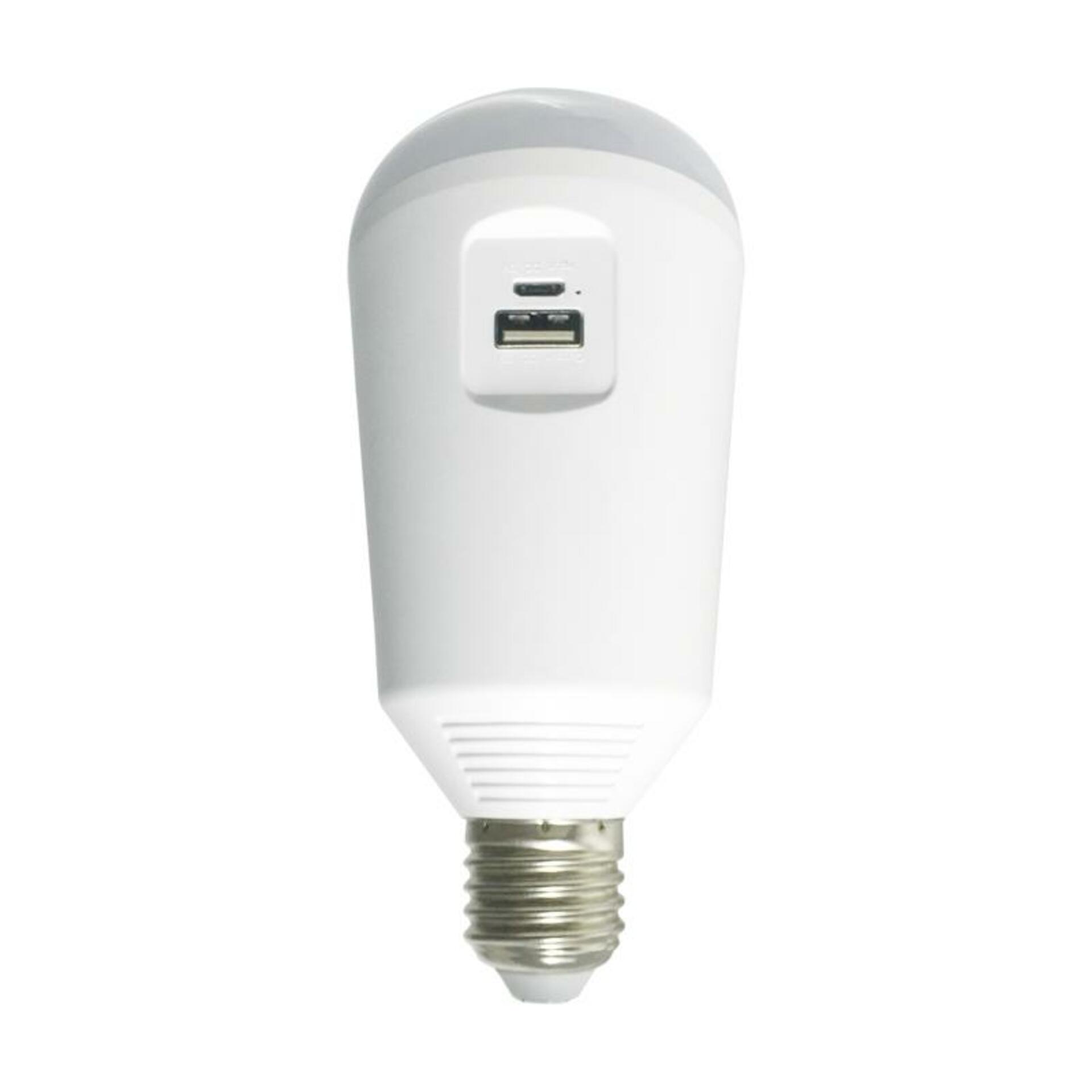 Levně ACA Lighting SMART solární nabíjecí LED A70 E27 7W 6500K 120st 650lm Ra80 SMARTSOL