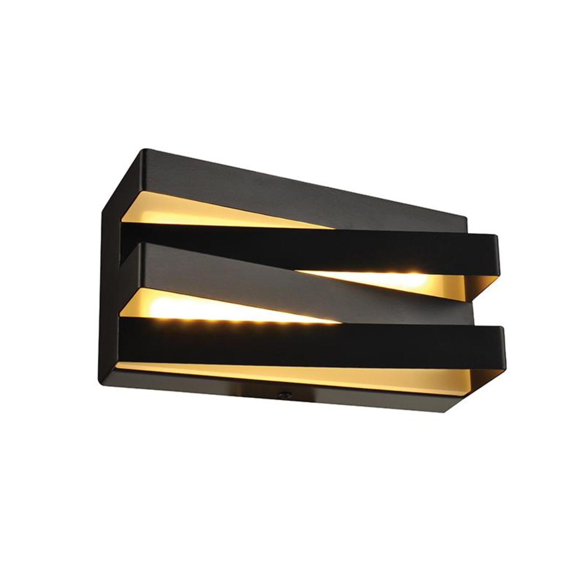 Levně ACA Lighting nástěnné svítidlo MILANO LED 12W 3000K 960lm černý kov 20x11x9cm V80LEDW20BK