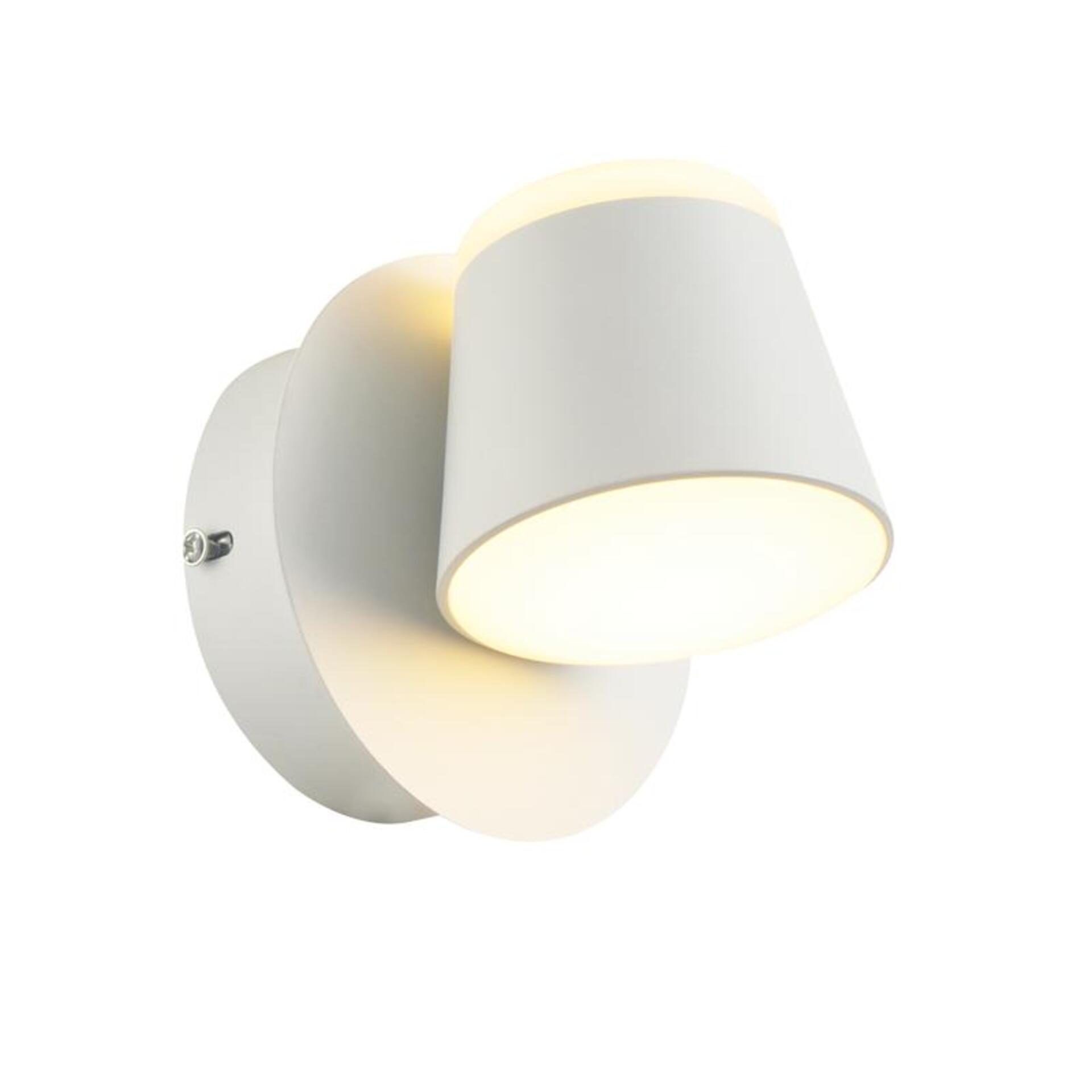 Levně ACA Lighting nástěnné svítidlo LUCIDO LED 8W 3000K 640lm bílý kov 12x12x13cm V83LEDW13WH
