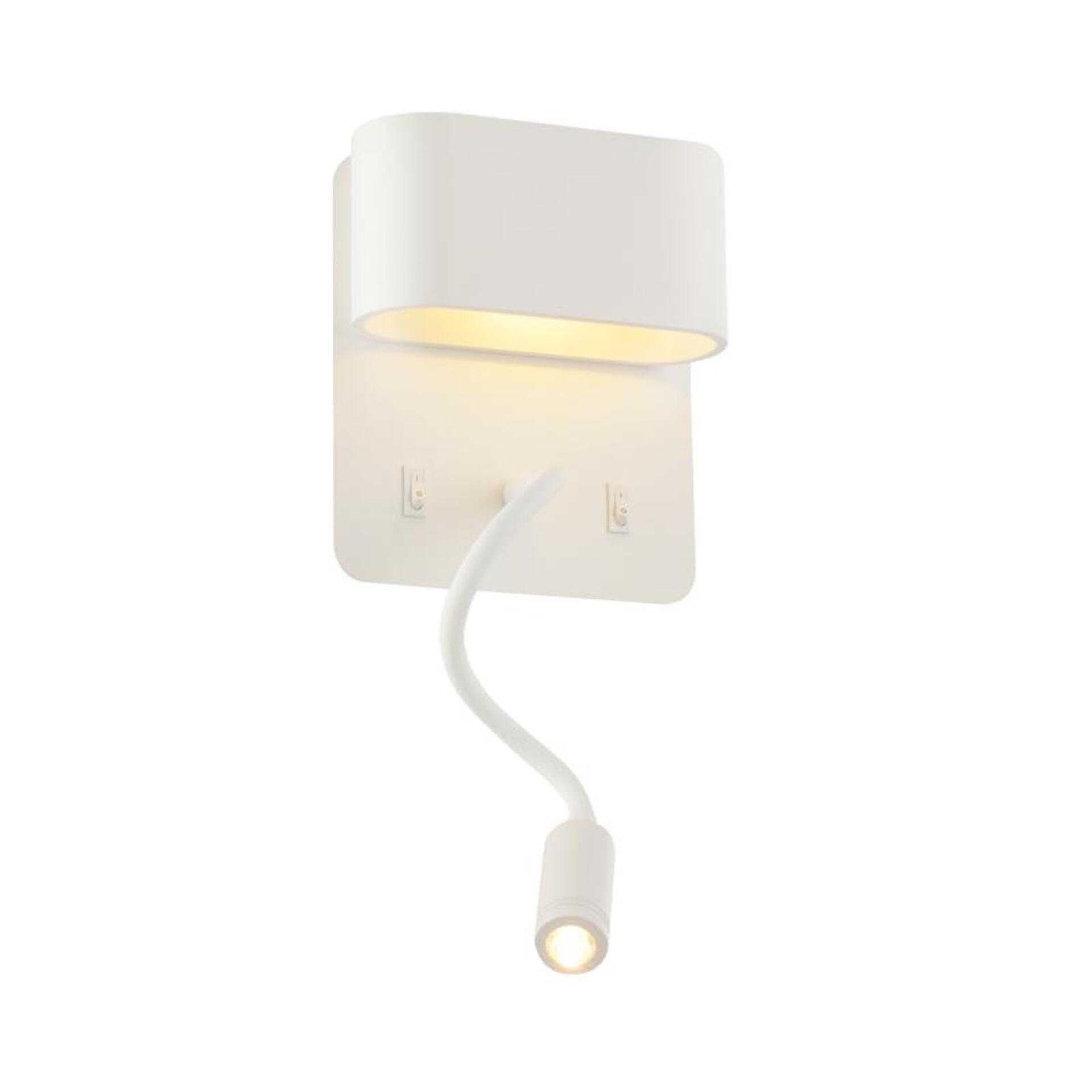 Levně ACA Lighting nástěnné svítidlo PRIAMUS LED 8W 3000K 640lm bílý kov 16x9x45cm V86LEDW45WH