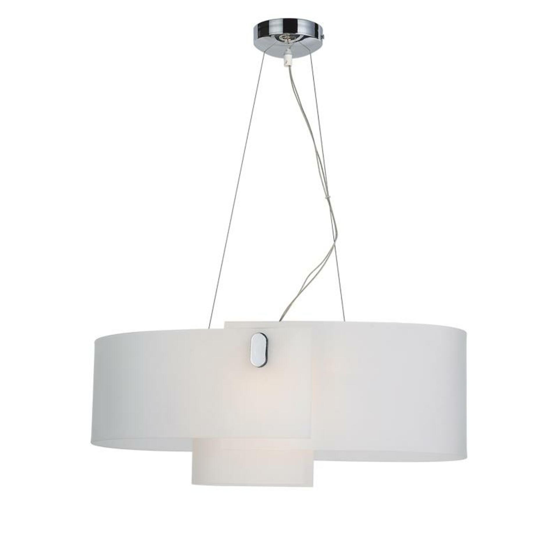 Levně ACA Lighting závěsné svítidlo opálové sklo DOUBLE W15321