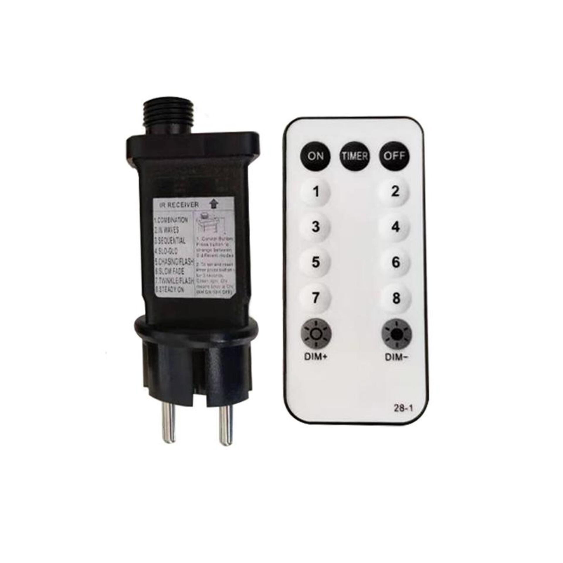 Levně ACA Lighting adaptér + dálkové ovládání IP44, 8-funkcí + stmívaní + časovač + ON/OFF 6V 1200mA 200-400 X016V1200R