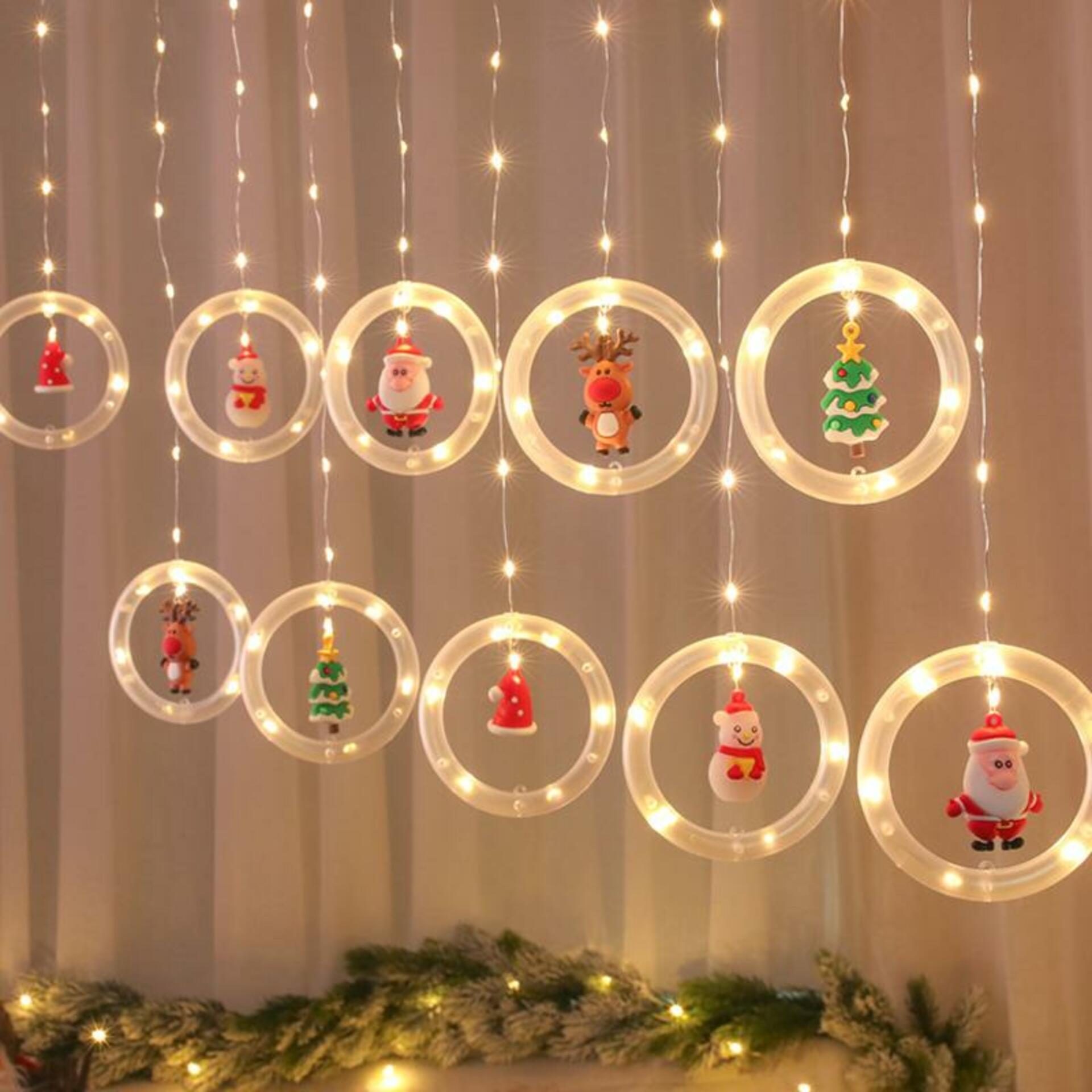Levně ACA Lighting vánoční závěs 125 WW LED, 3mx0,5m, USB + FLASH efekt, IP20, 2,5m napájecí kabel X041251627