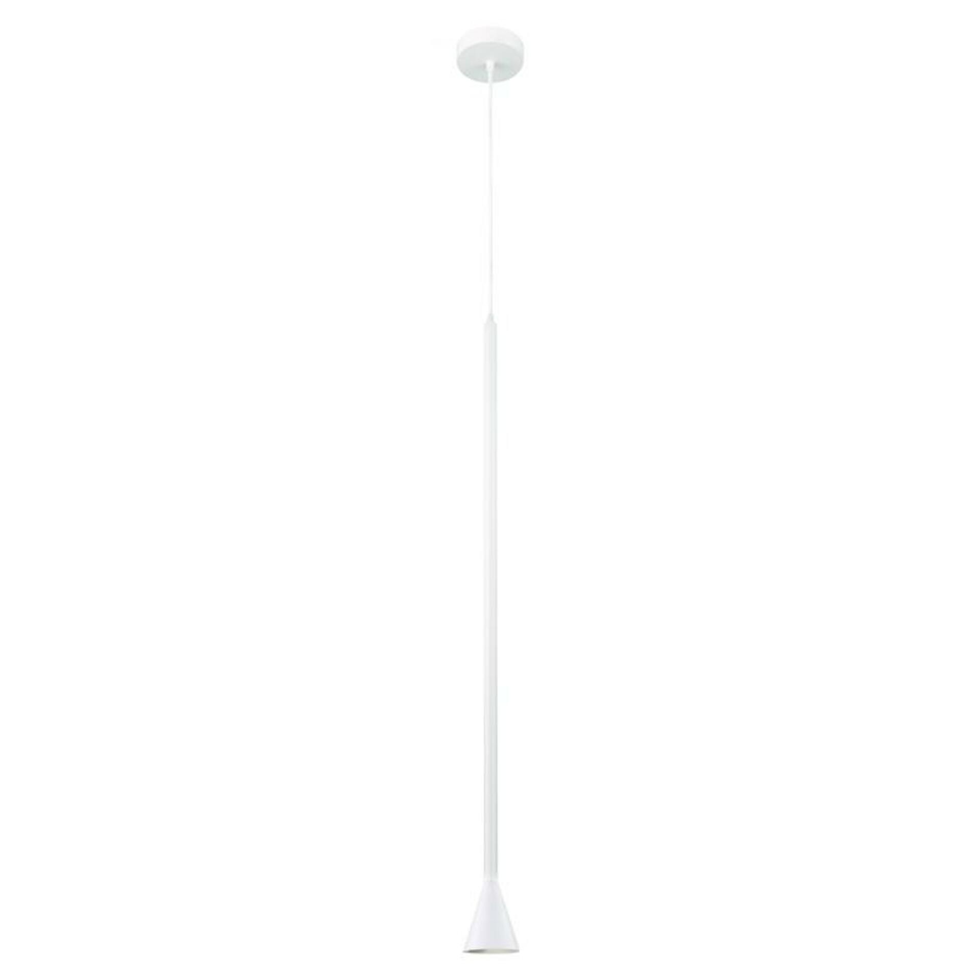 ACA Lighting závěsné svítidlo 1XGU10 CLOUZOT bílá kov IP20 D7,5XD10XH190CM YL22801PWH