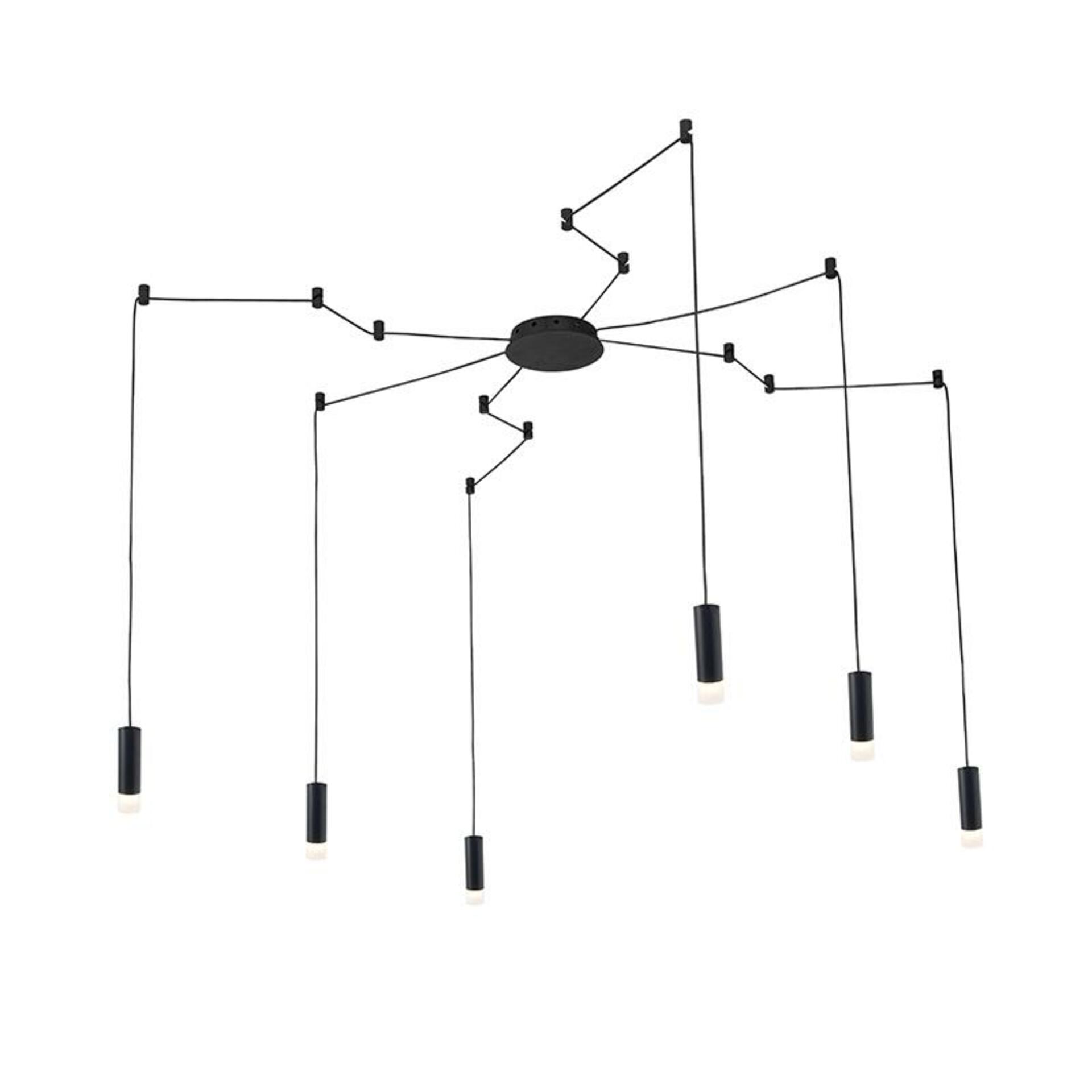 Levně ACA Lighting Avantgarde závěsné a stropní svítidlo YL22C6BK