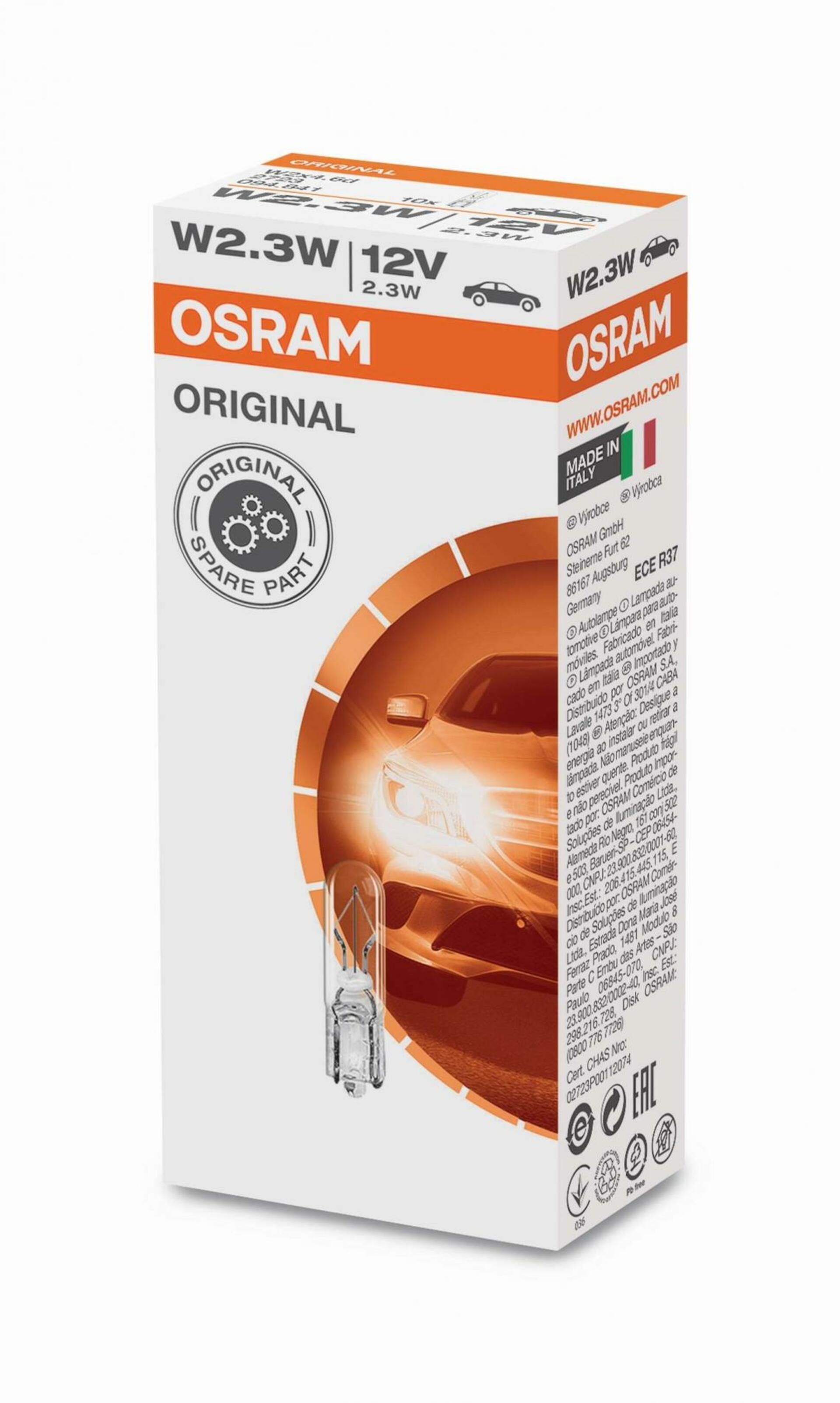 OSRAM W2,3W  2723 12V