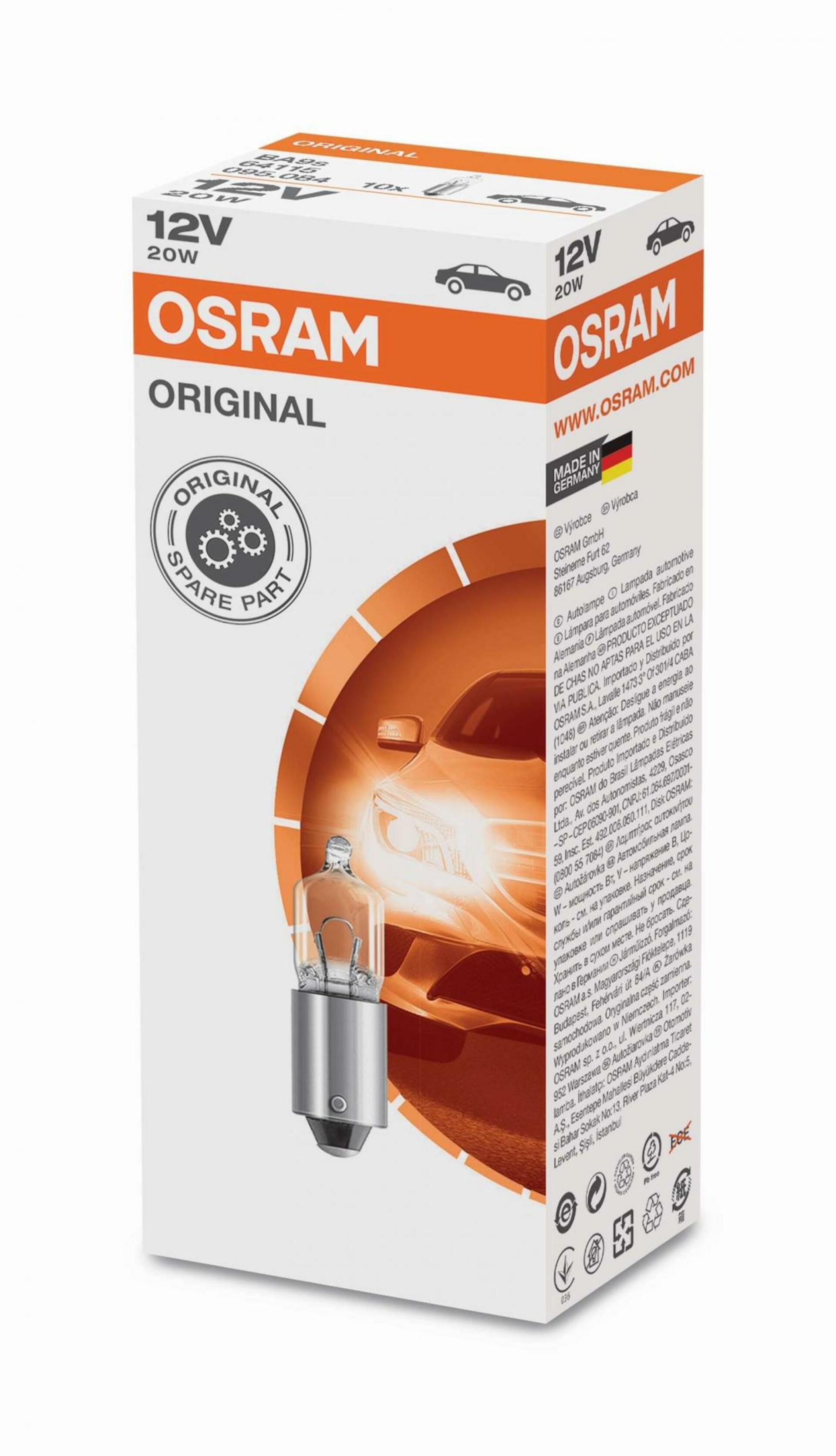 OSRAM MINIWATT 64115 20W 12V