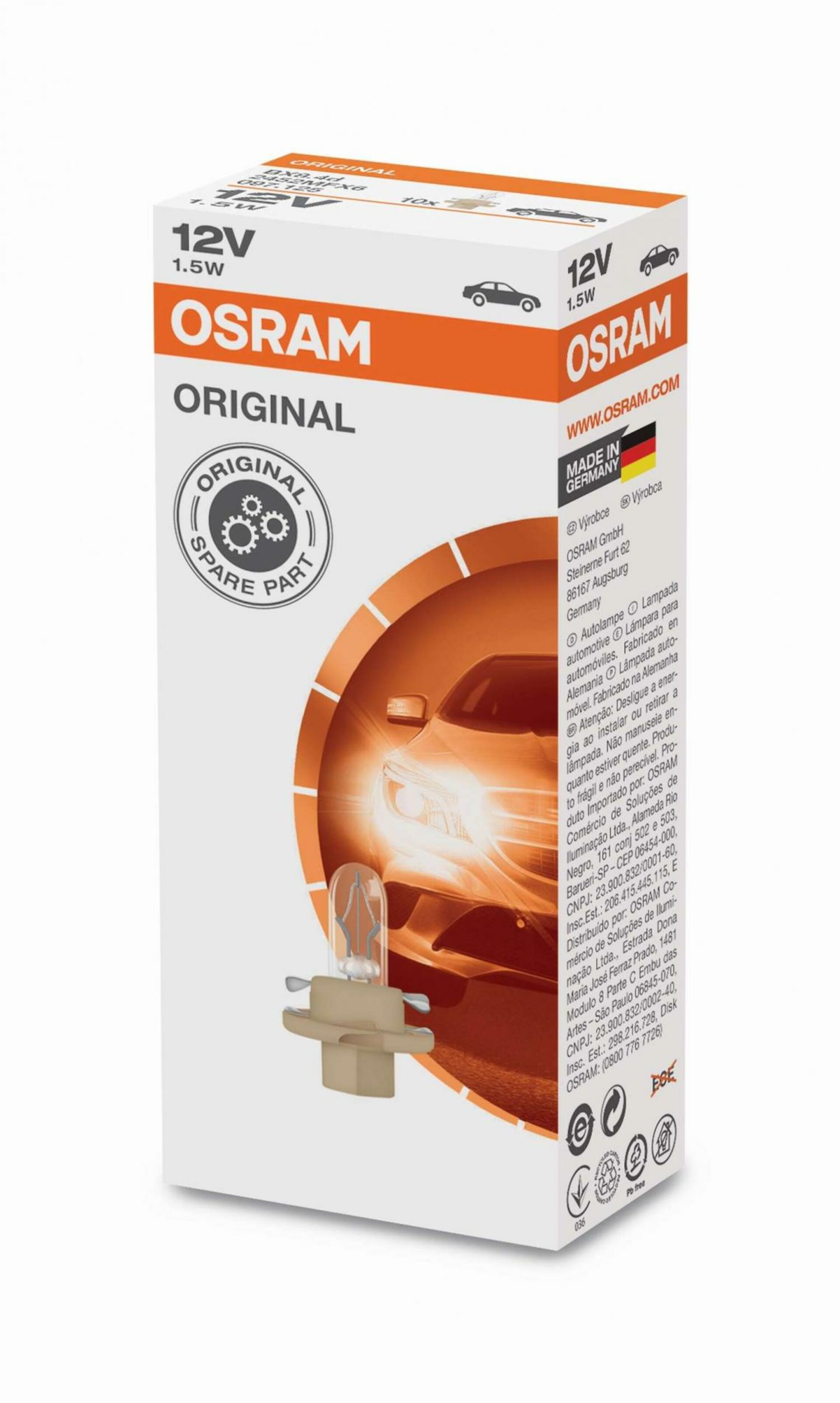 Levně OSRAM 2452MFX6 1,5W 12V
