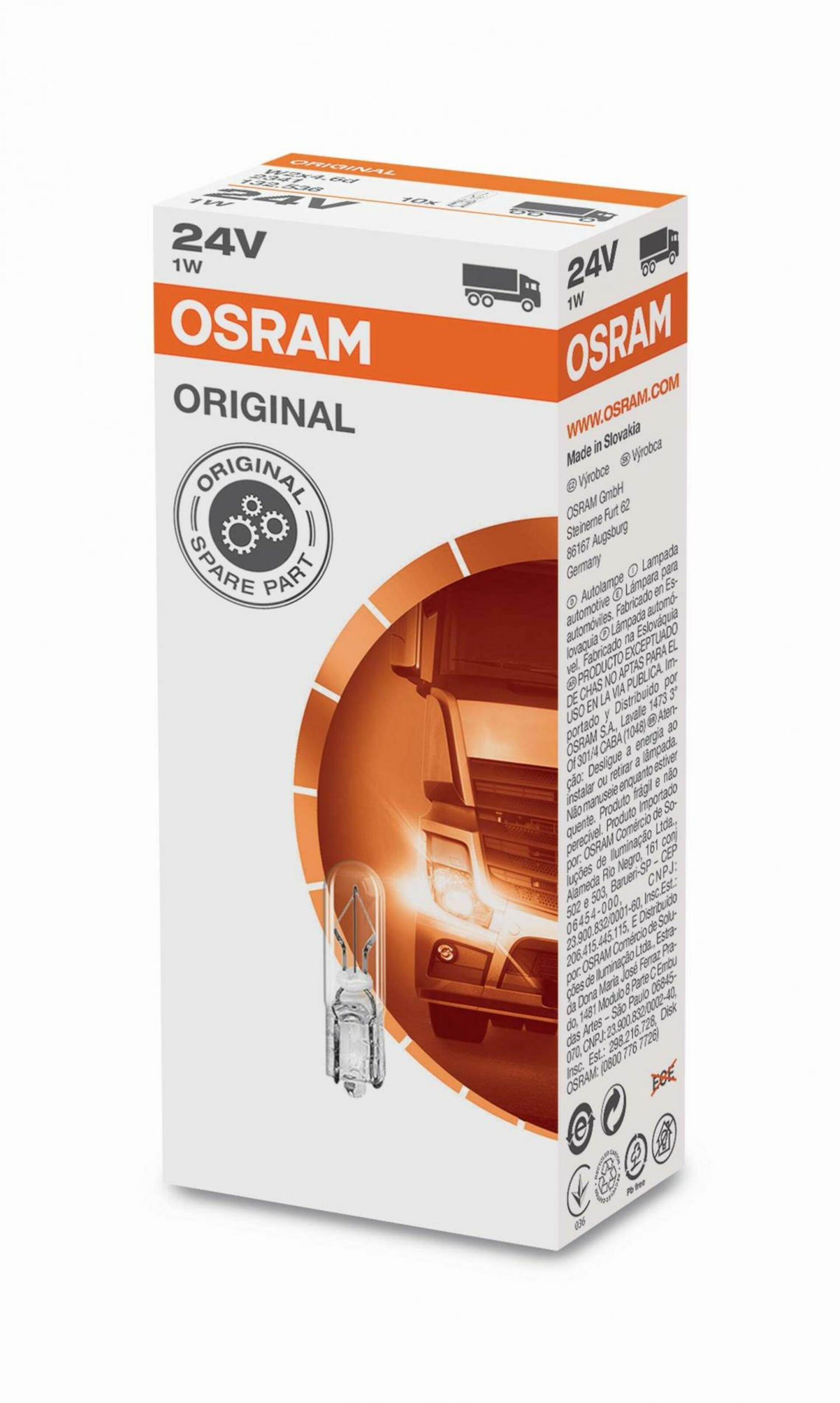 Levně OSRAM 2341 24-30V 1W W2x4,6d