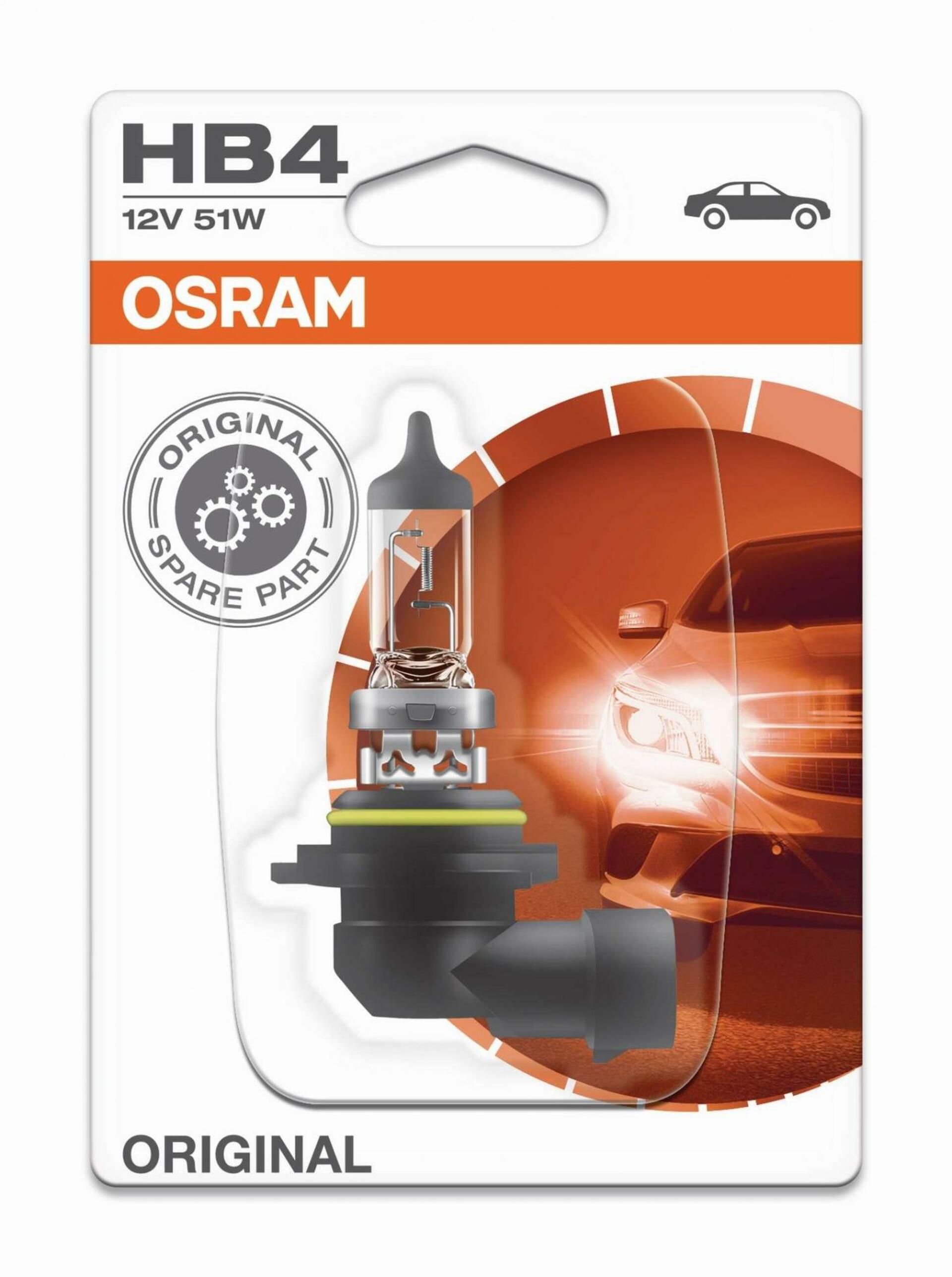 OSRAM HB4 12V 51W P22d 1ks blistr OSRAM Original 9006-01B 9006-01B