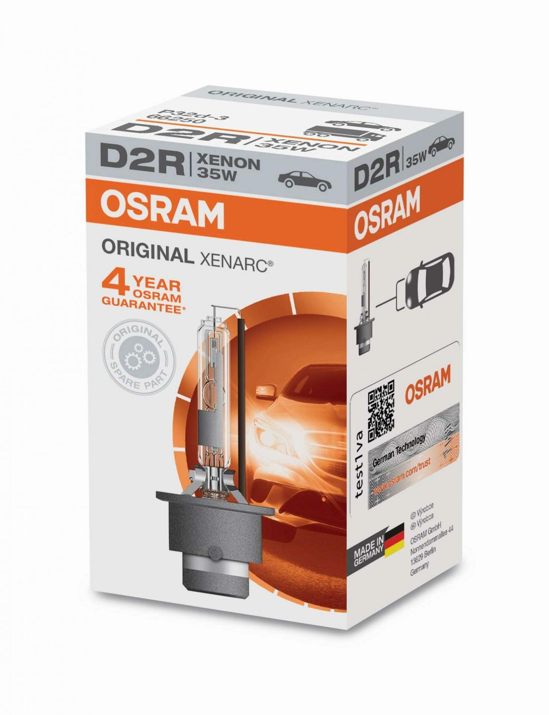 Osram Xenarc Original 66250/66050 D2R P32d-3 85V 35W