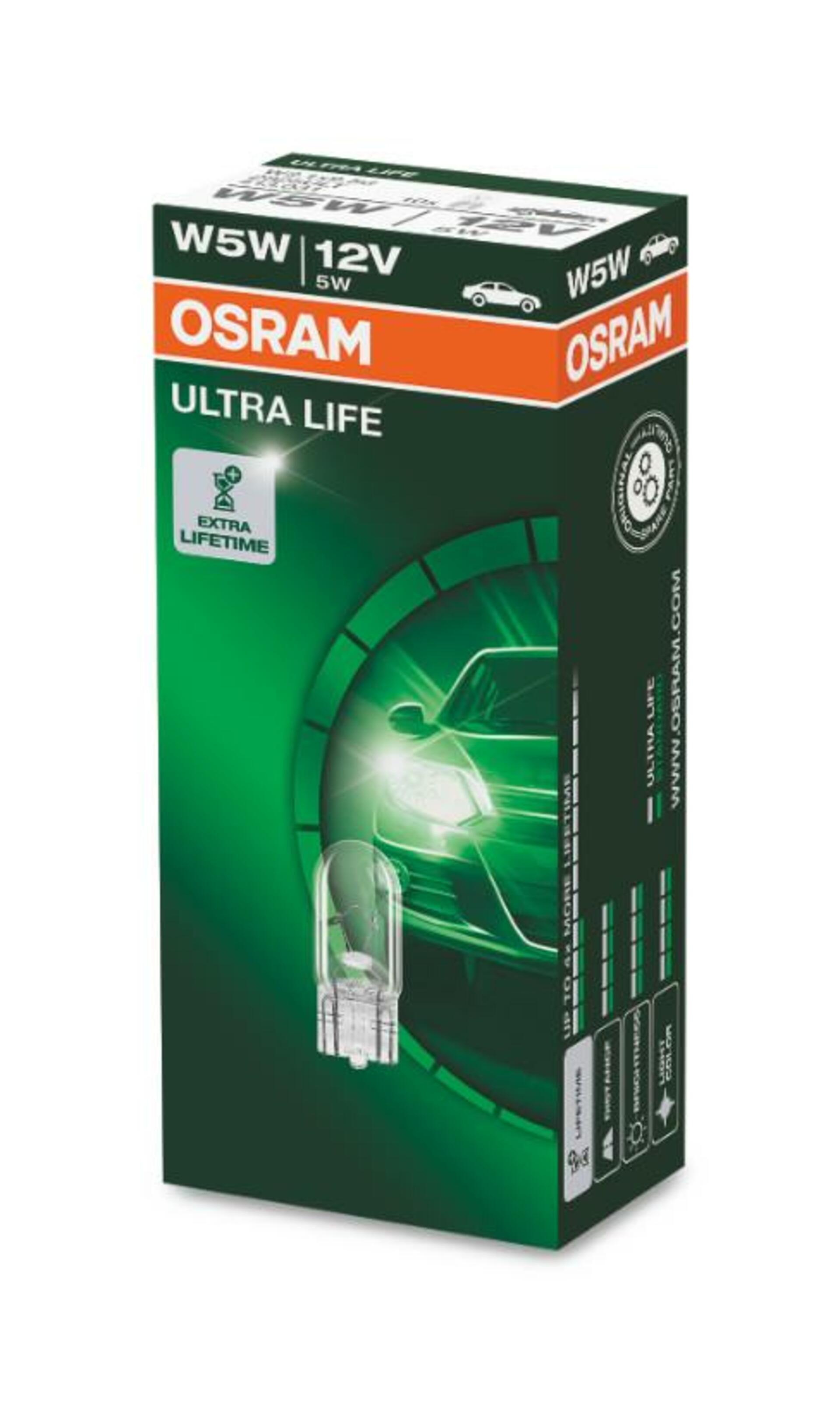 OSRAM W5W ULTRA LIFE 2825ULT 12V