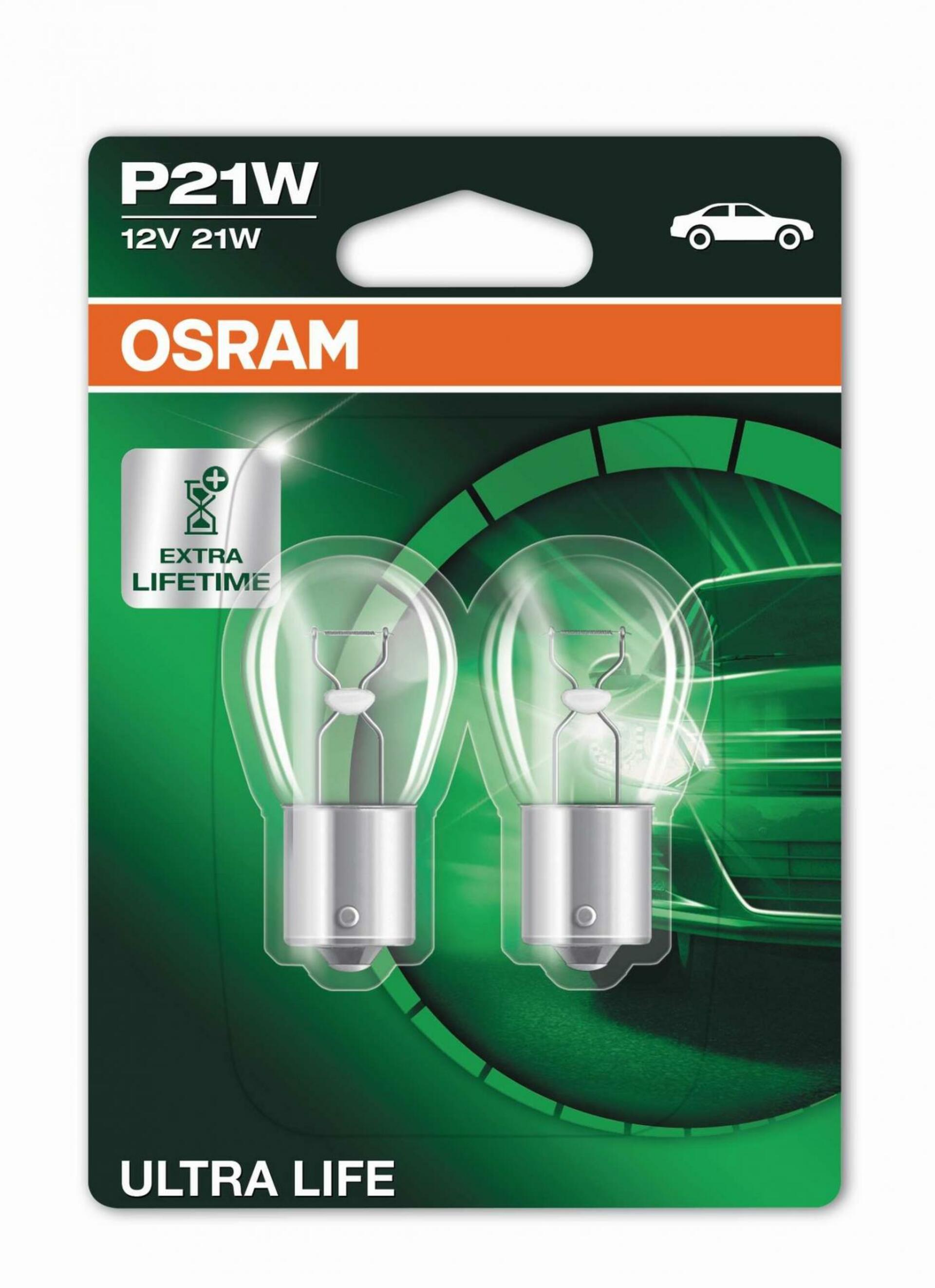 OSRAM P21W ULTRA LIFE 7506ULT-02B 12V