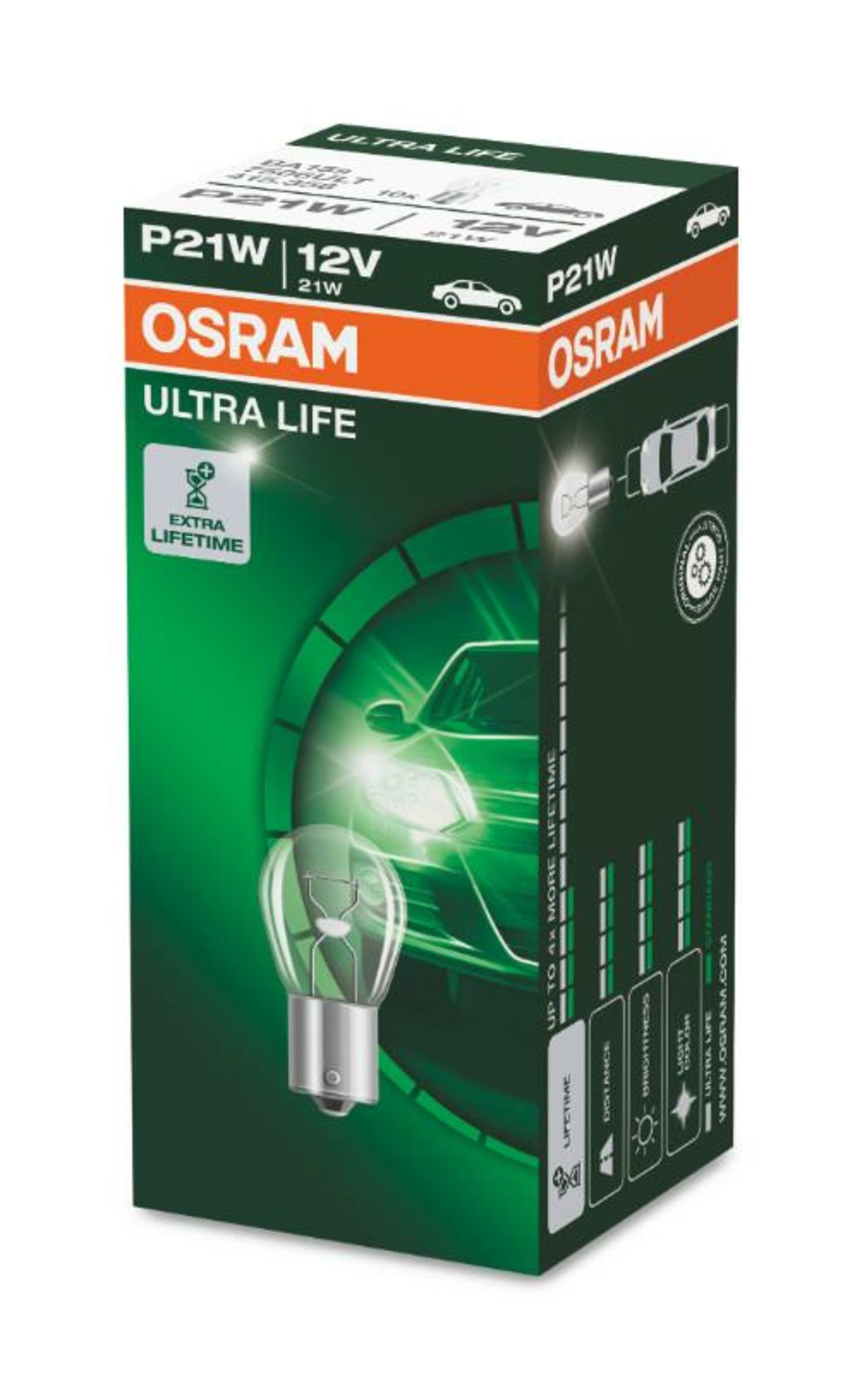 OSRAM P21W ULTRA LIFE 7506ULT 12V