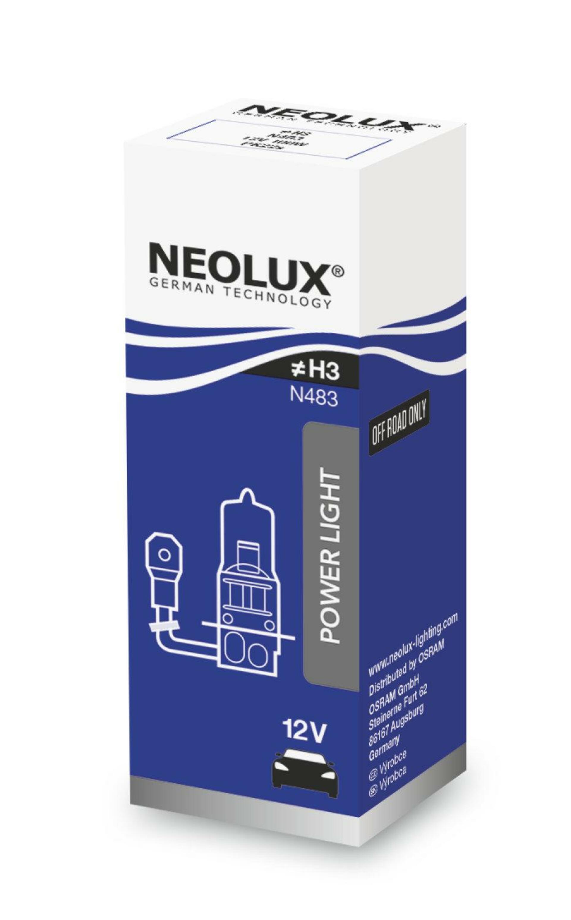 Levně NEOLUX H3 12V 100W PK22s 1ks N483