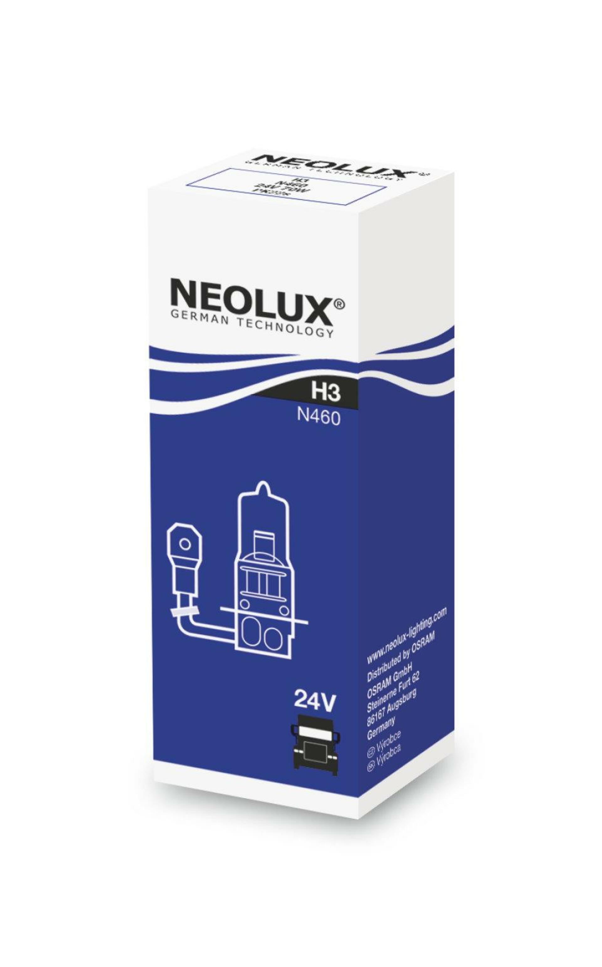 NEOLUX H3 24V 70W PK22s 1ks N460