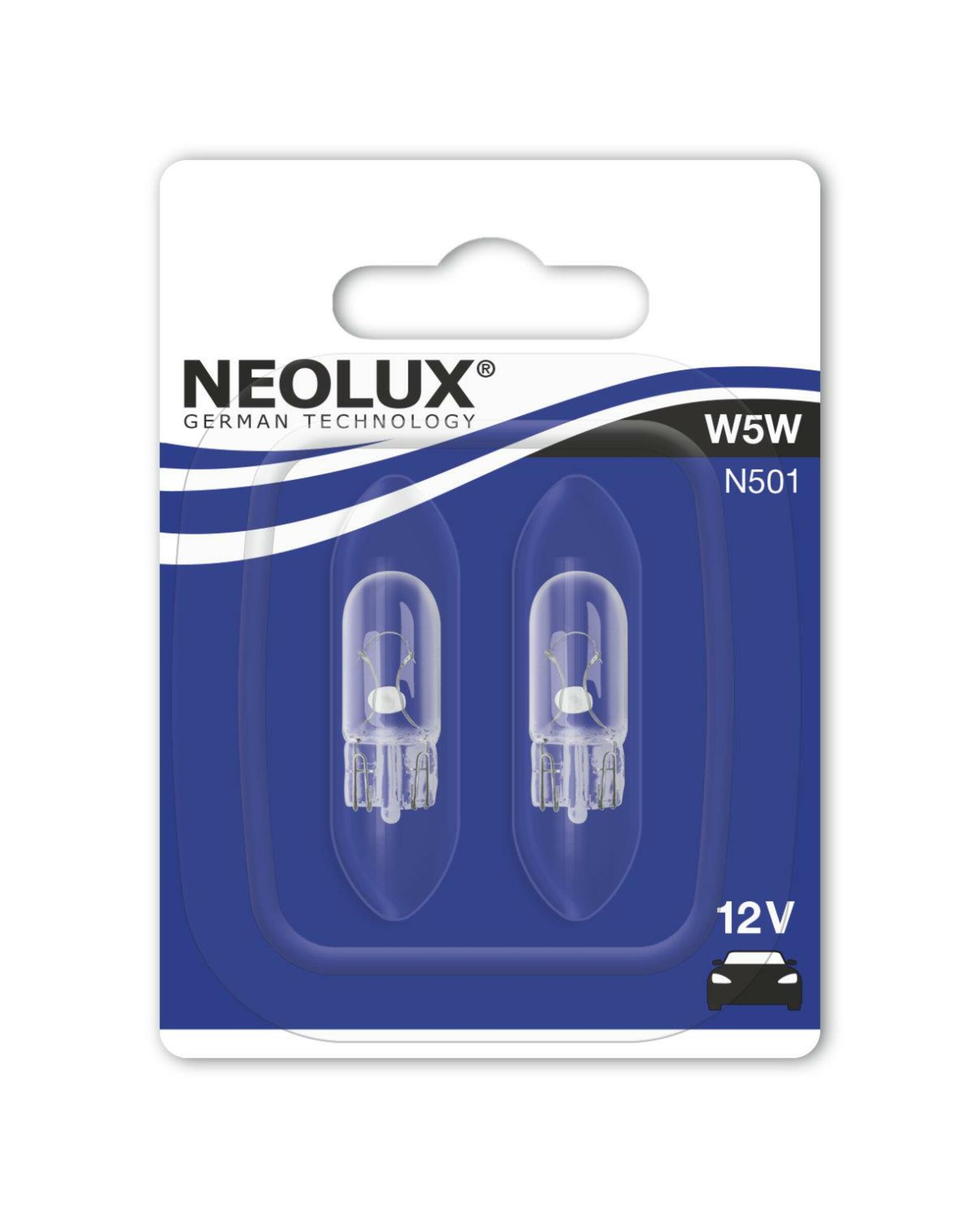 Žiarovka Neolux W5W 12V 5W W2,1x9,5d 2ks