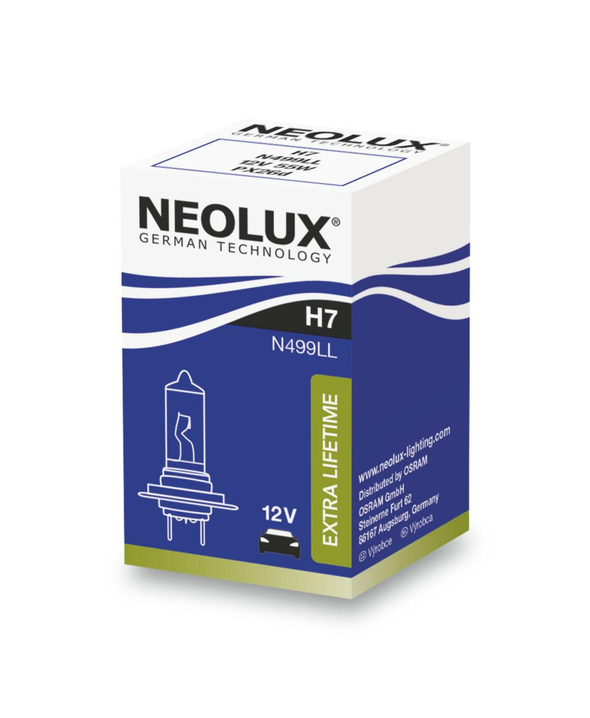 NEOLUX H7 12V 55W PX26d Extra Lifetime 1ks N499LL
