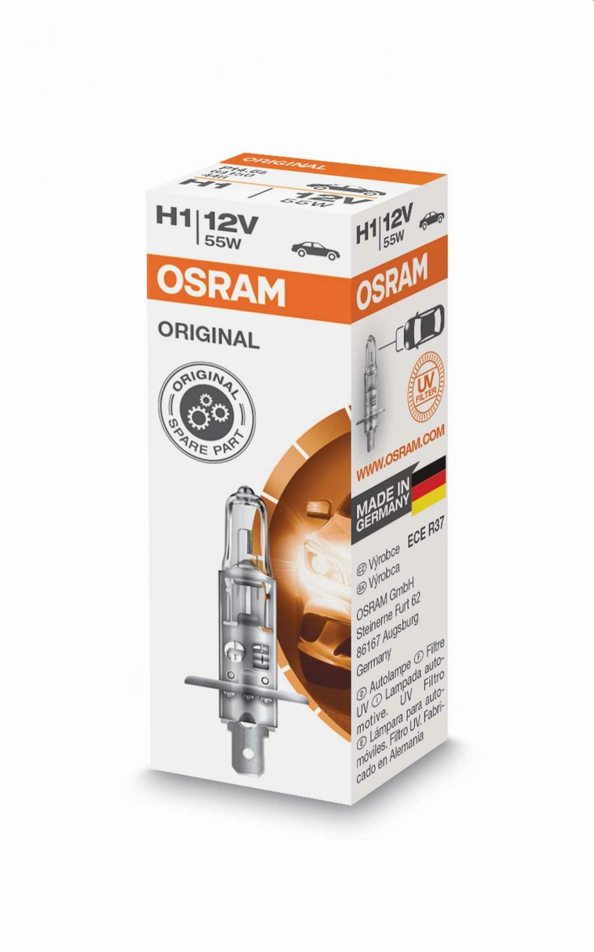 OSRAM H1 64150, 55W, 12V, P14,5s