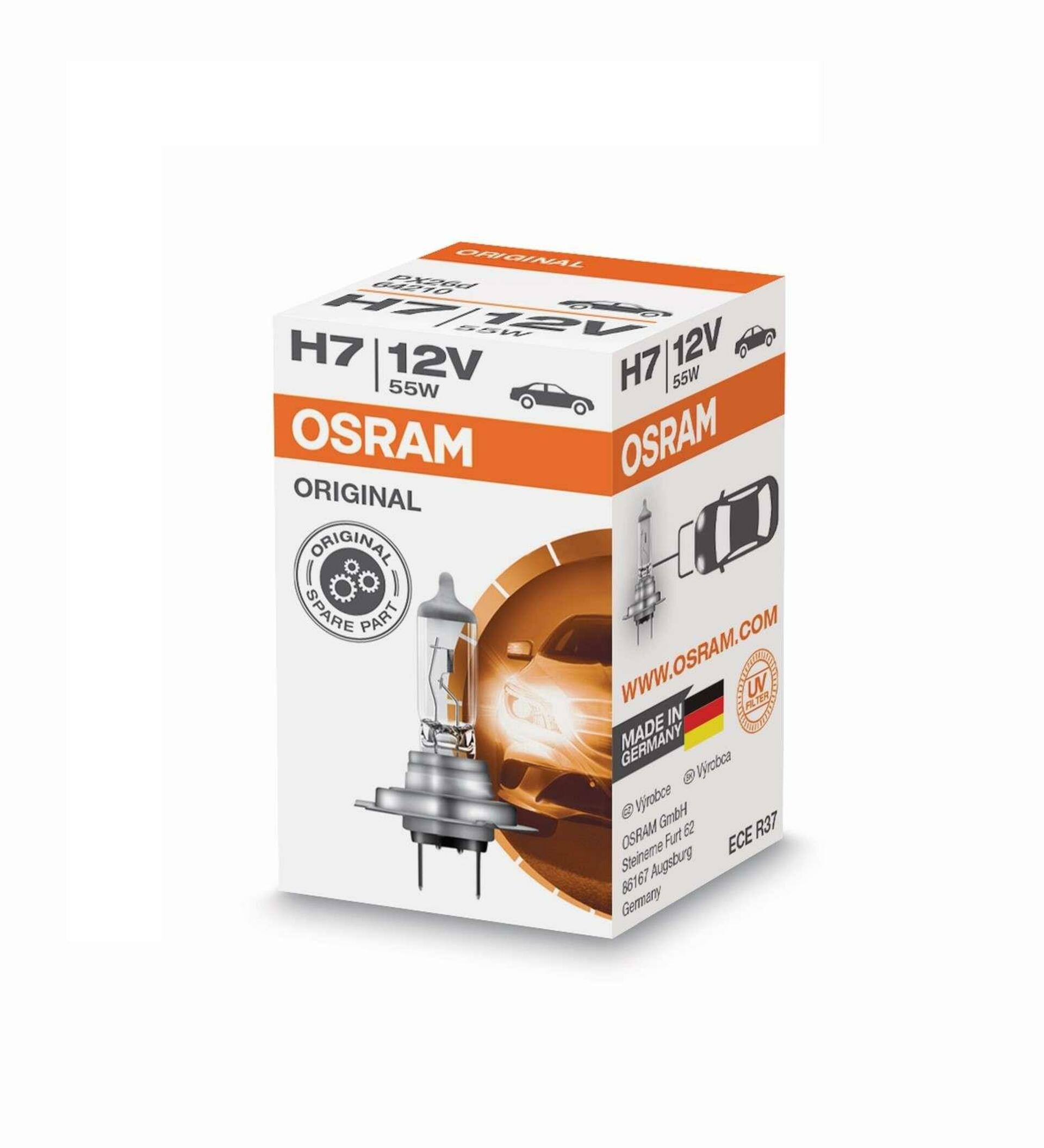 OSRAM H7 64210, 55W, 12V, PX26d