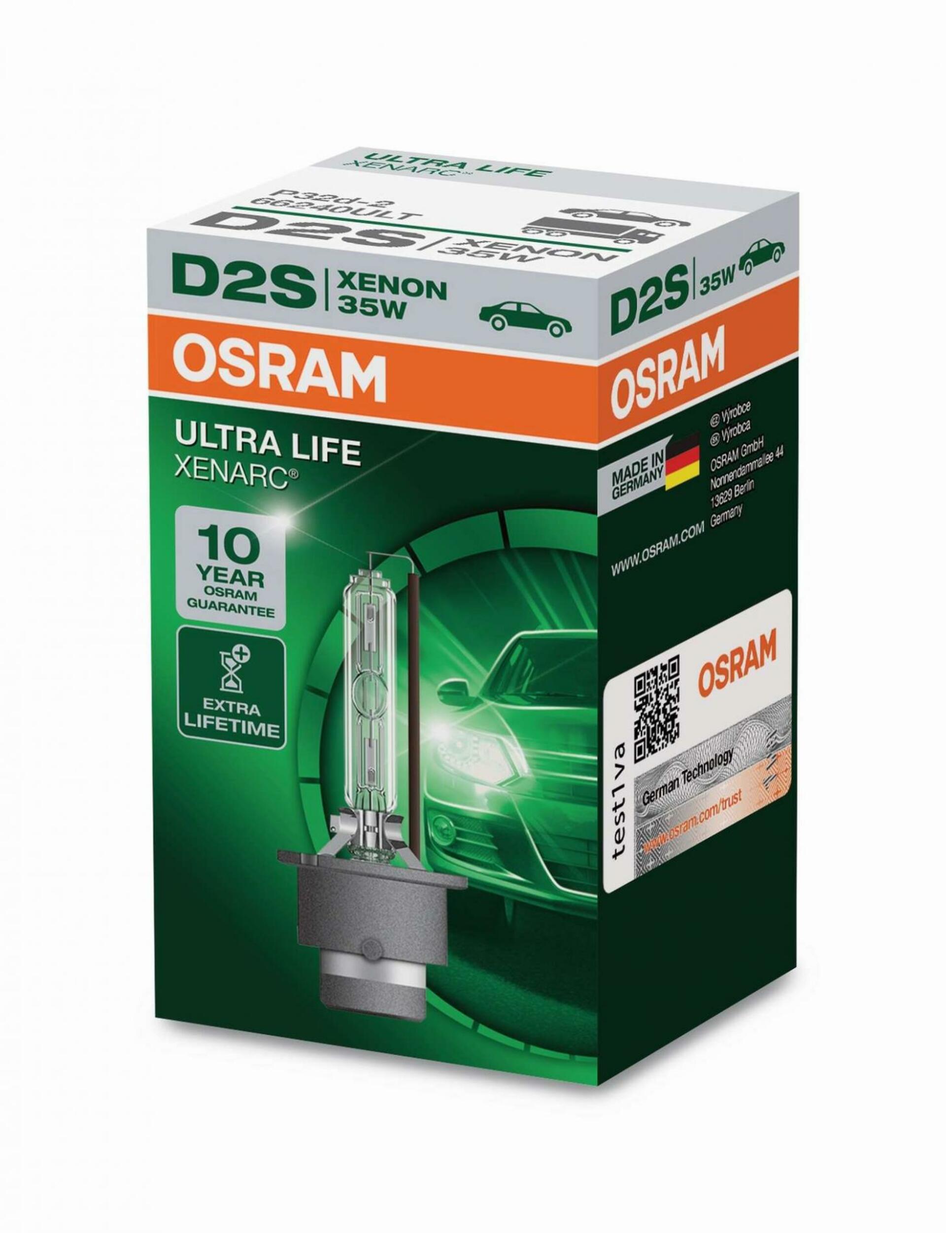 OSRAM XENARC D2S 66240ULT 35W P32d-2