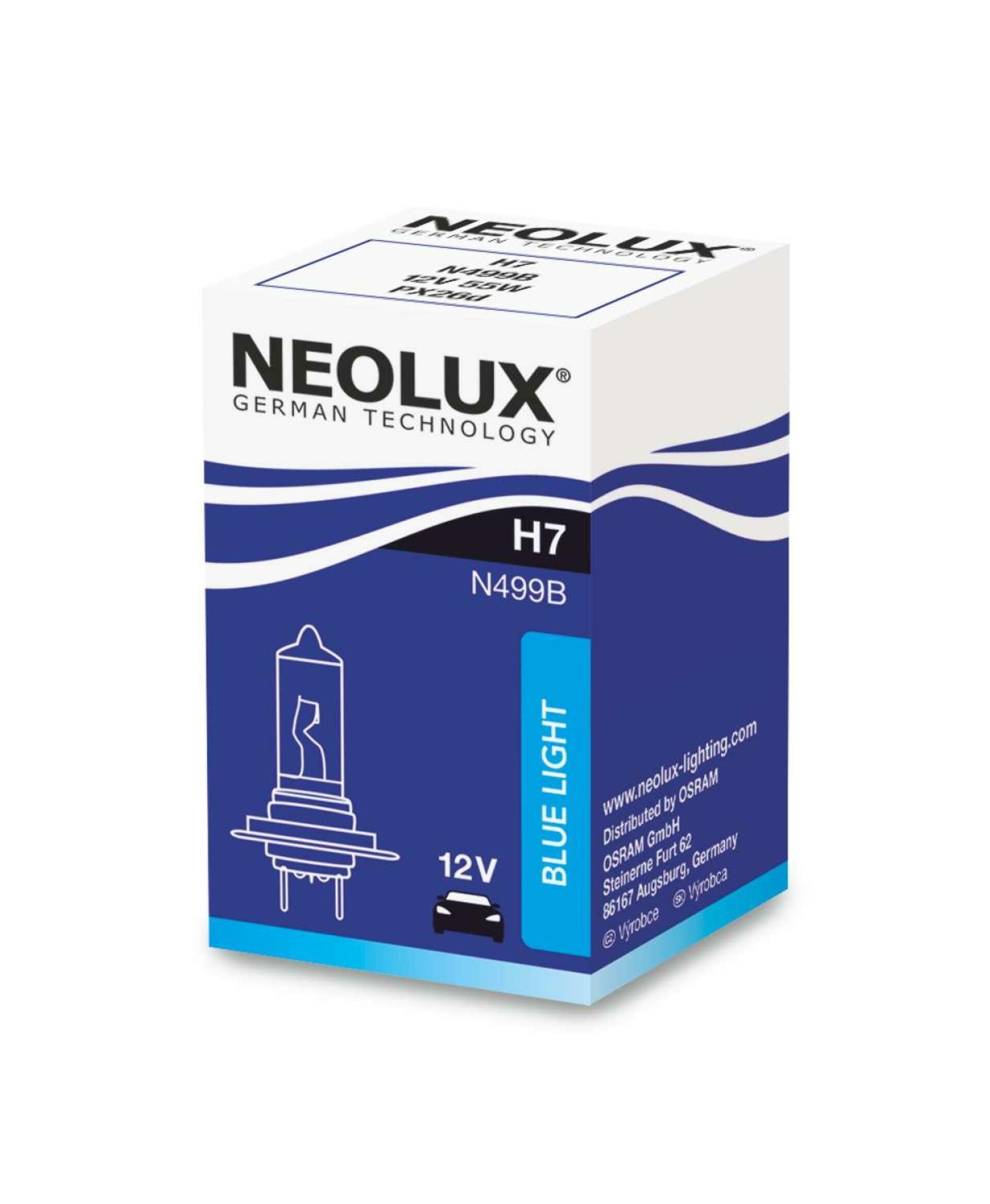 NEOLUX H7 12V 55W PX26d Blue Light N499B 1ks N499B
