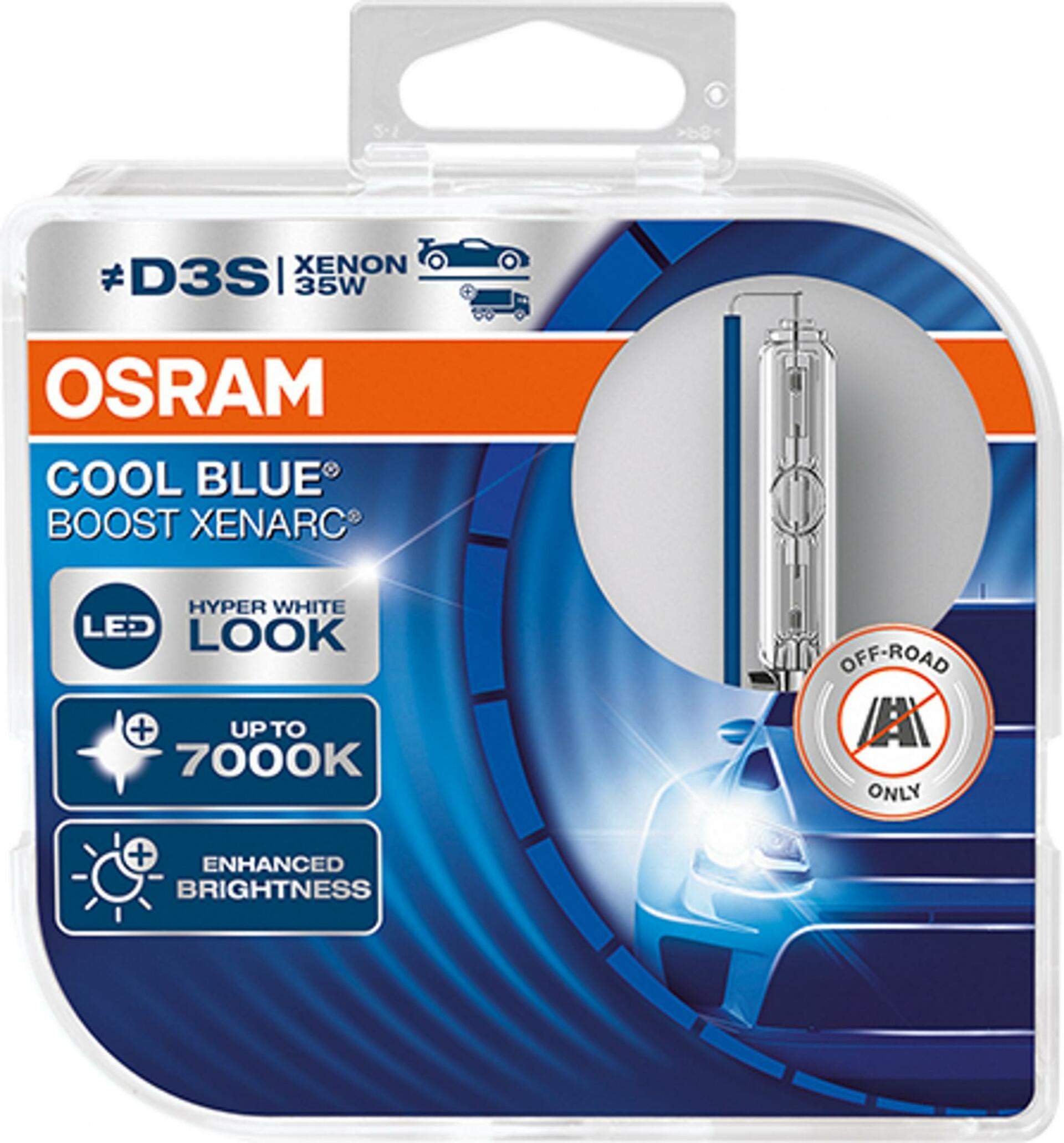 OSRAM D3S 42V 35W PK32d-5 COOL BLUE BOOST 7000K 2ks 66340CBB-HCB