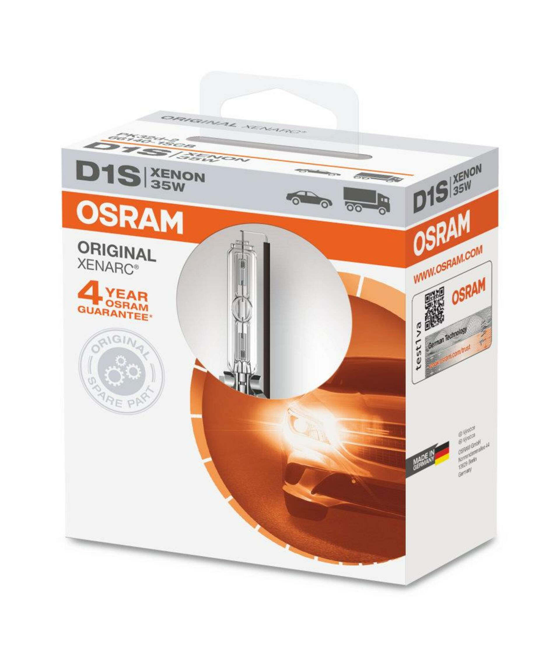 OSRAM D1S 85V 35W PK32d-2 Original XENARC Softcover Box 1ks 66140-1SCB