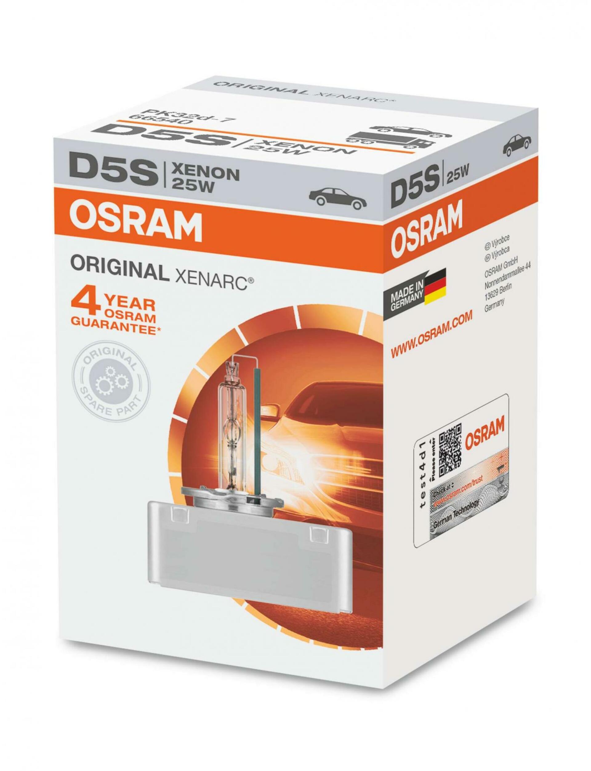 OSRAM D5S 42V 25W PK32D-7 Original XENARC 66540