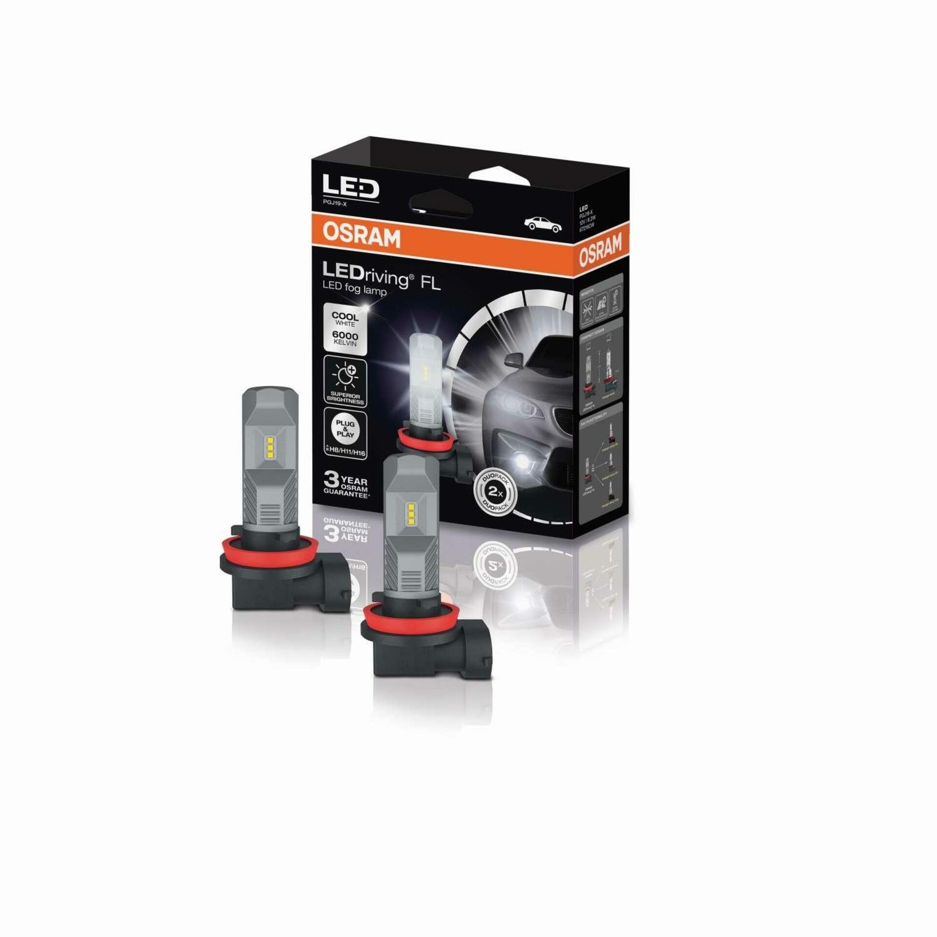 OSRAM LEDriving FL H8/H11/H16 2ks 67219CW 12V 6000K